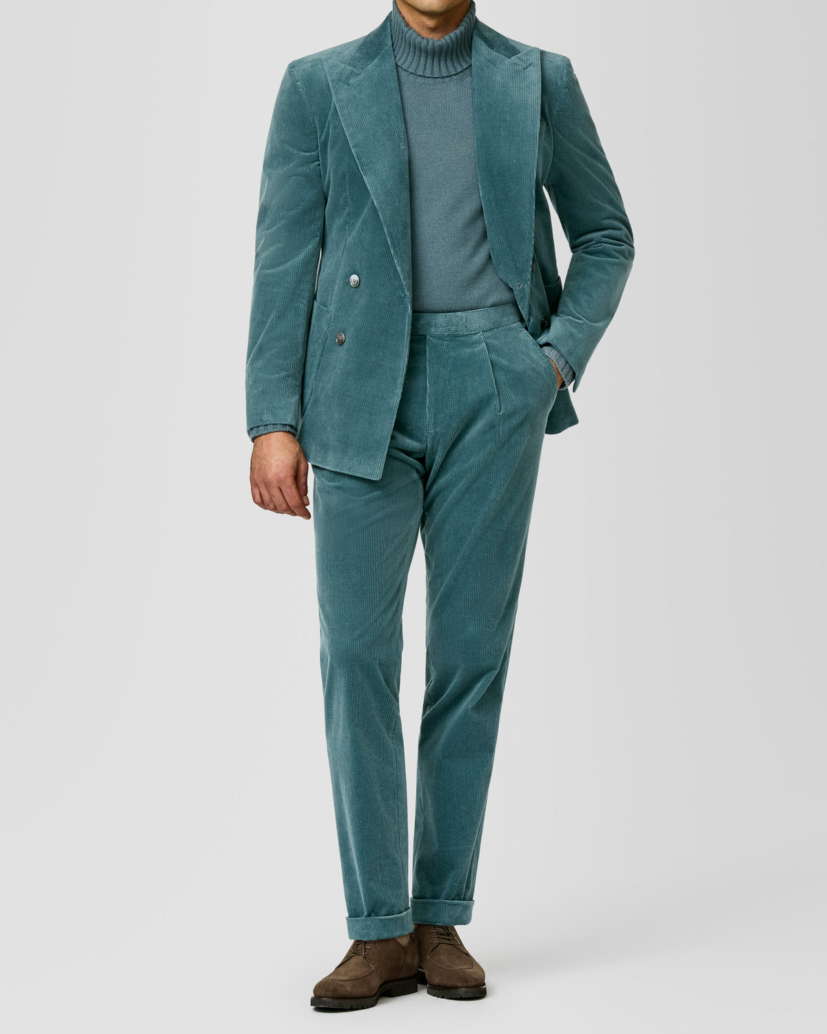 6107 teal stretch cotton corduroy - cordes-sons.com