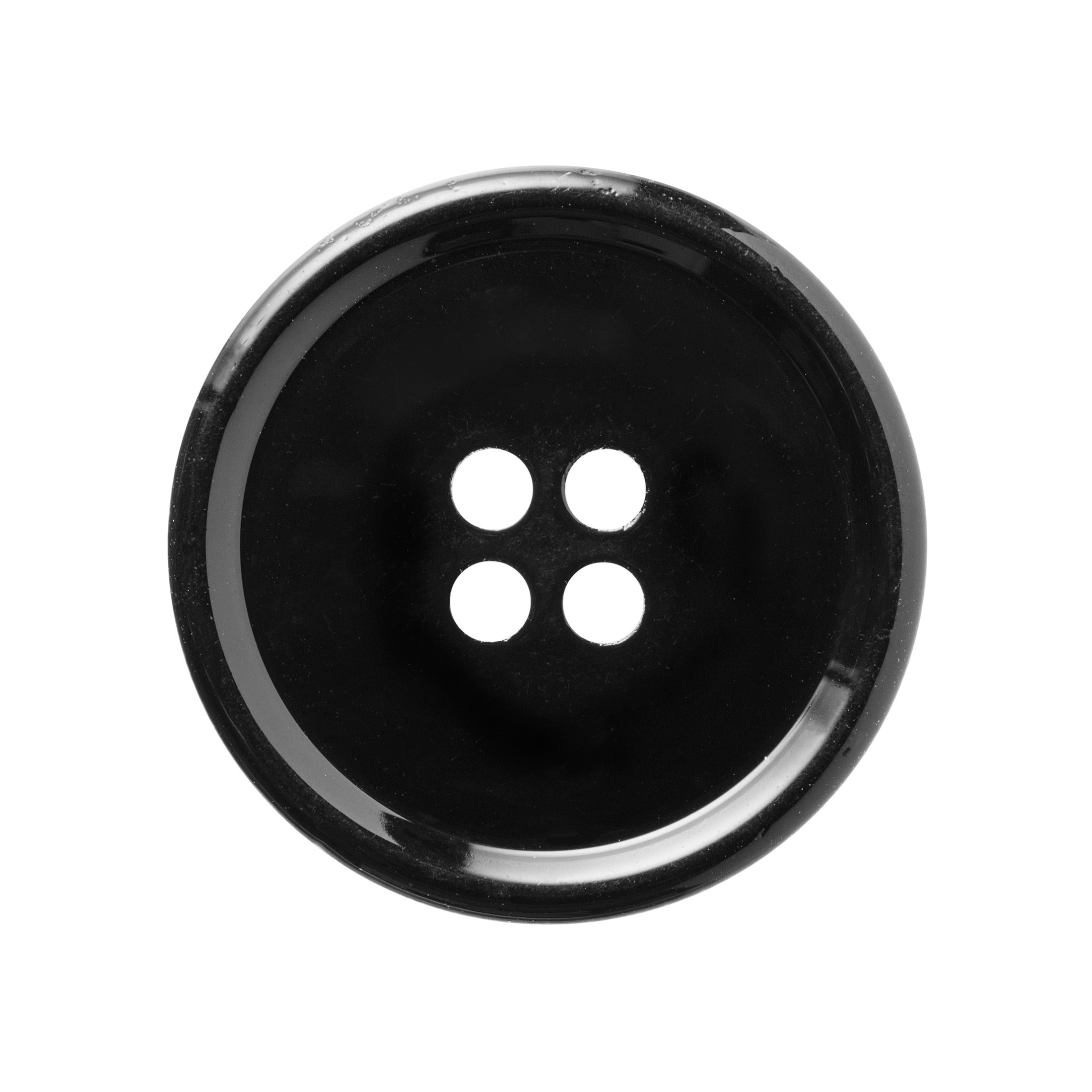 Suit Button 31 black galalith