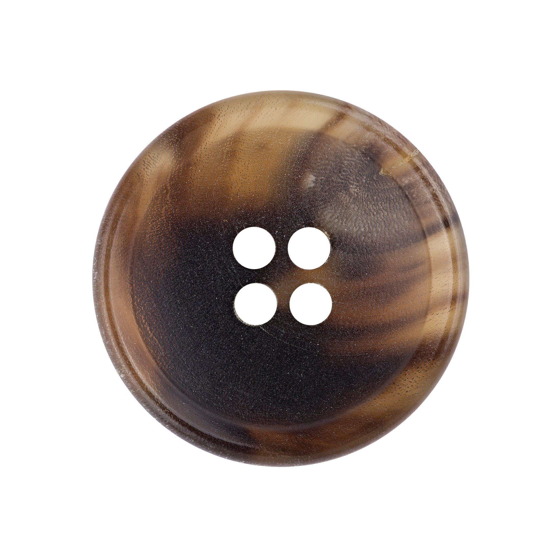 Suit Button 5 coffee brown horn
