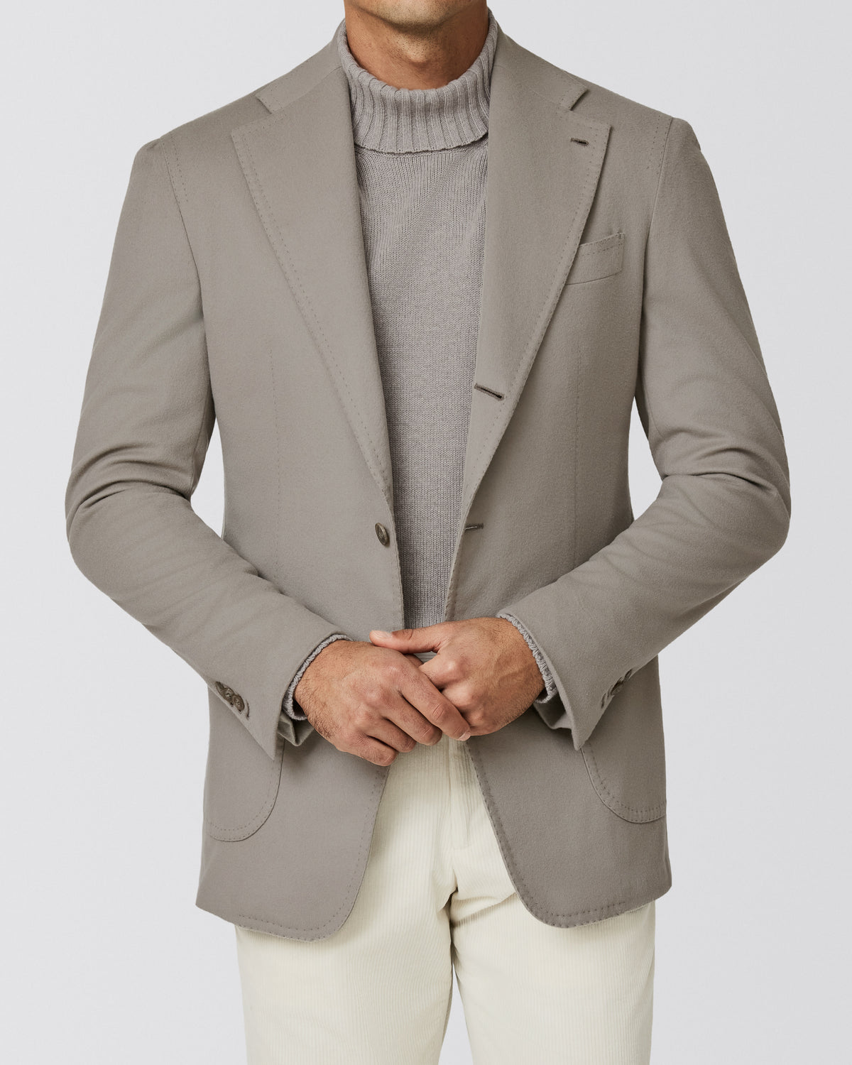 9211 bone S190 wool beaver look jacket - cordes-sons.com