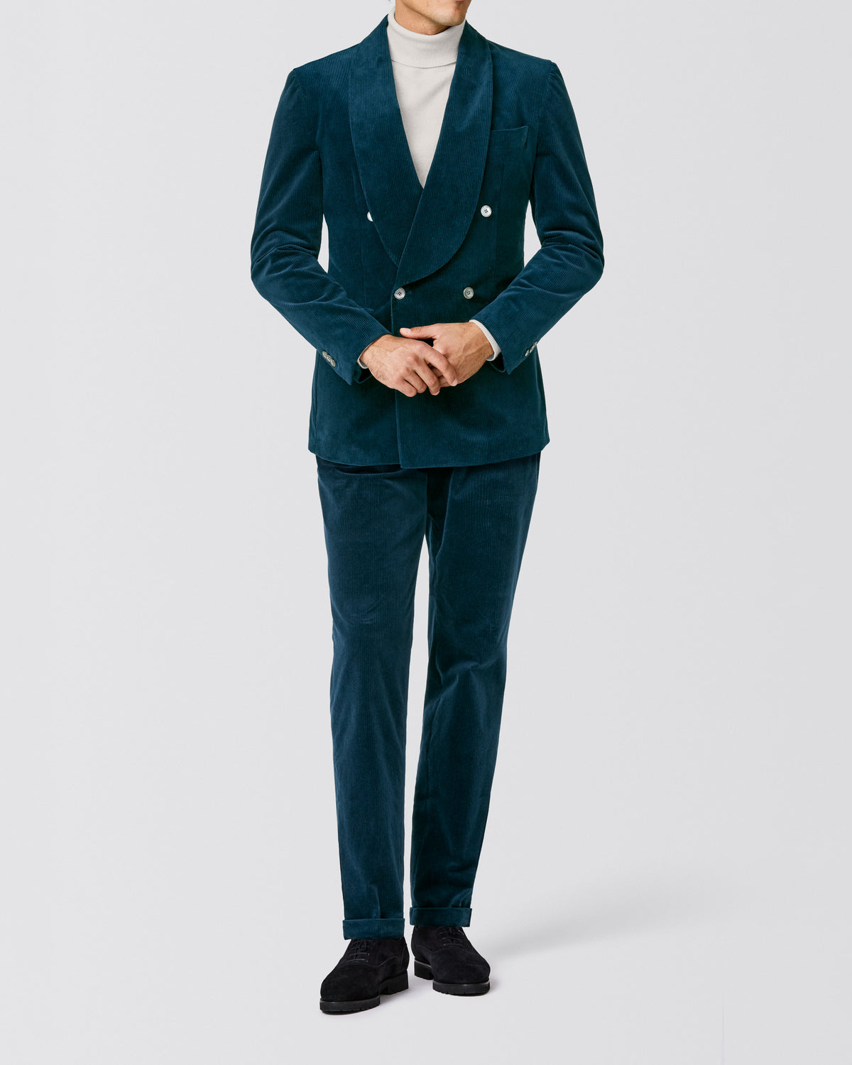 6104 prussian blue stretch cotton corduroy - cordes-sons.com