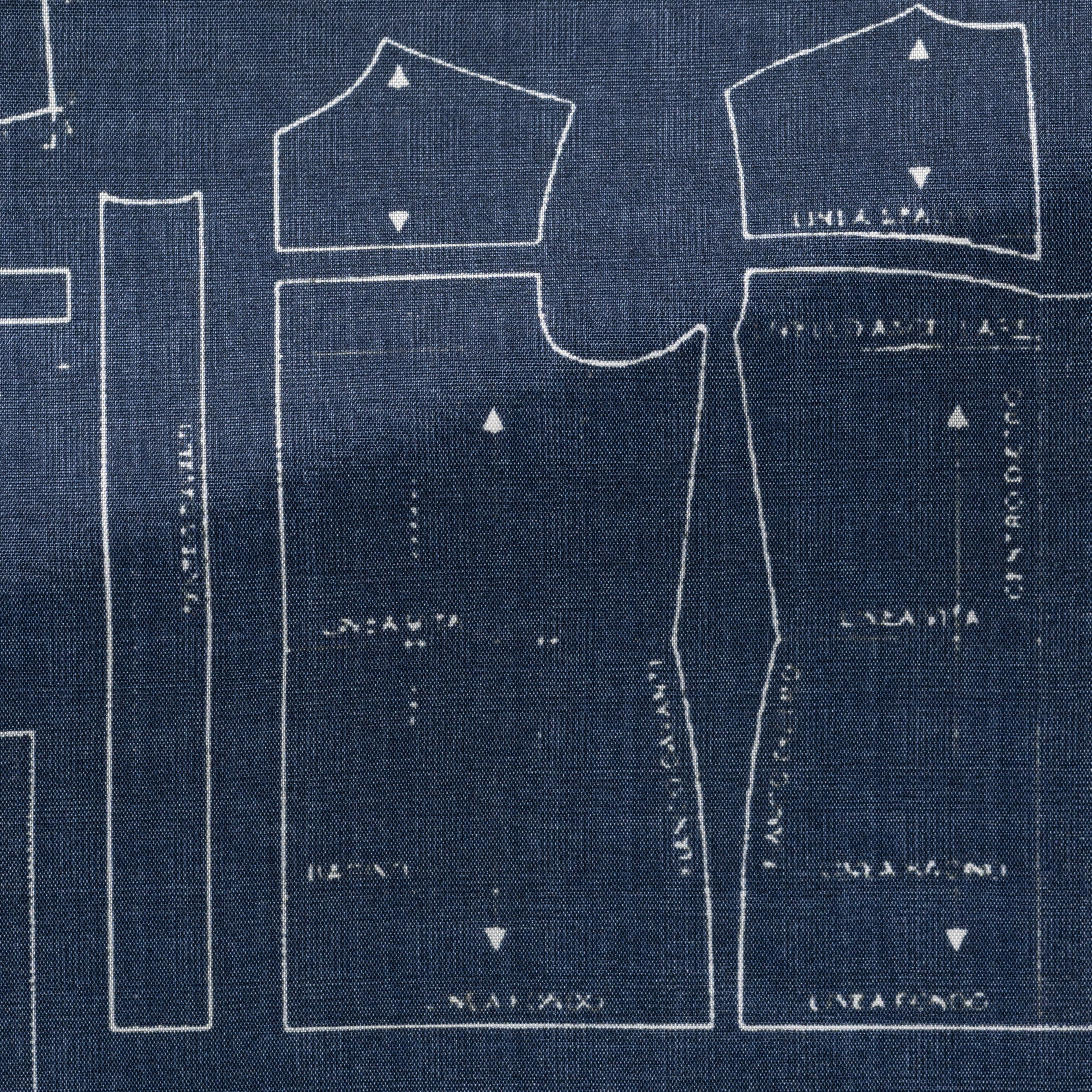 492 denim blue with white tailoring patterns