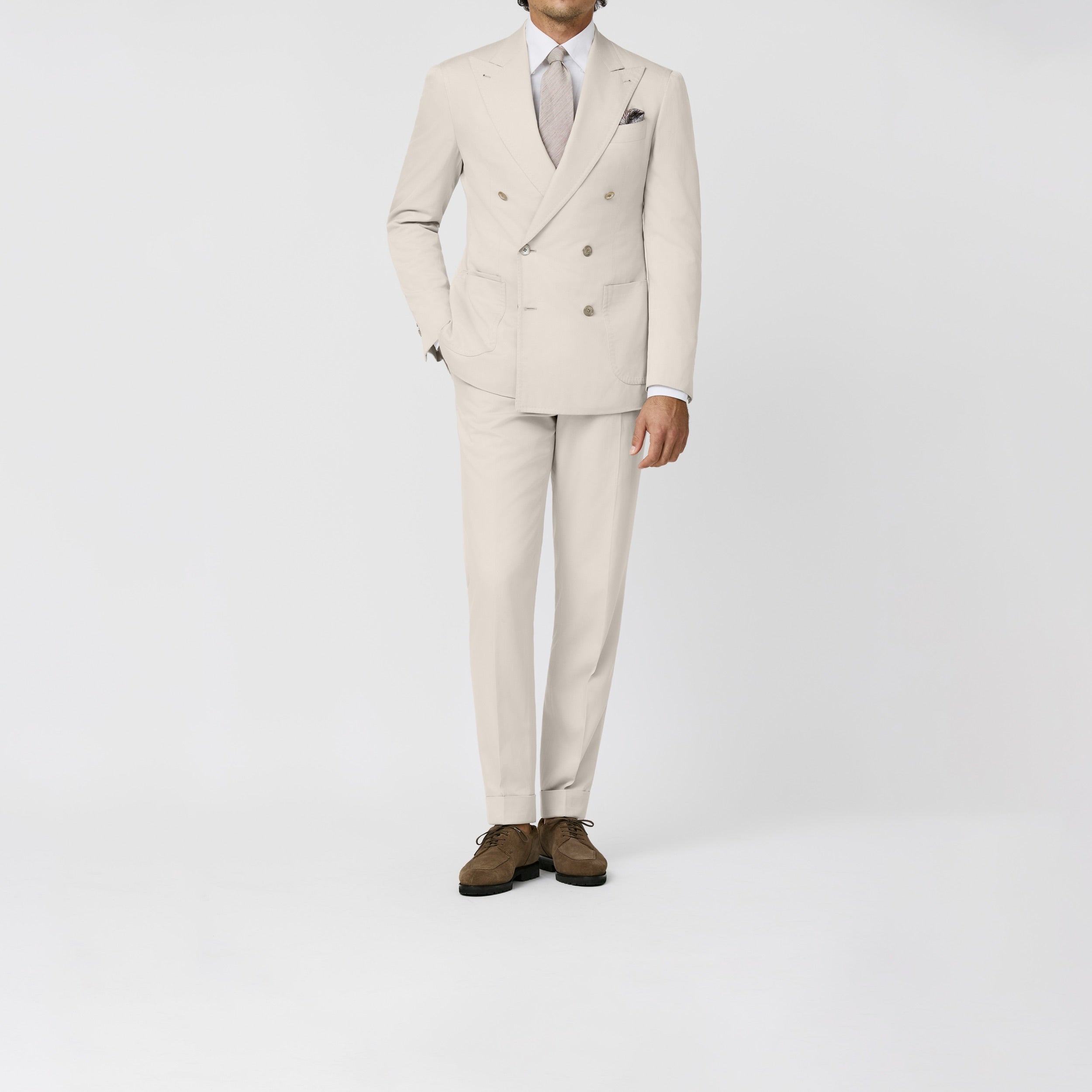 6056 Ecru soft touch silk twill