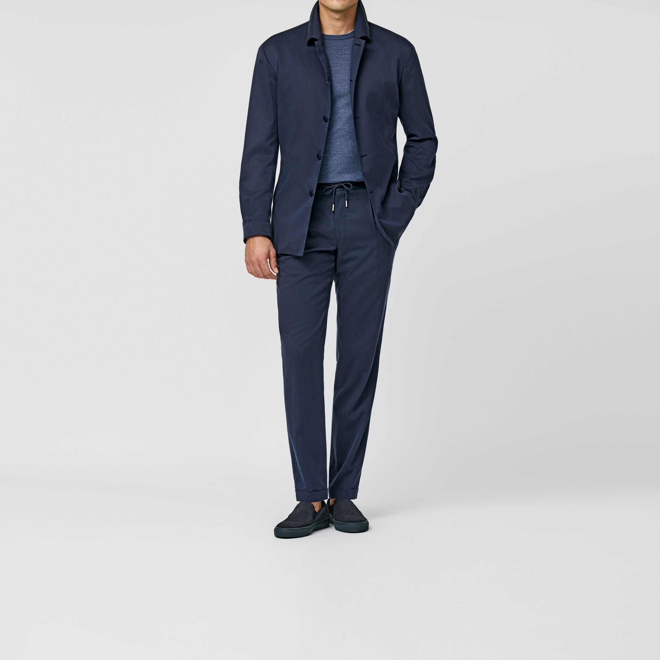 6086 midnight blue solft touch silk twill