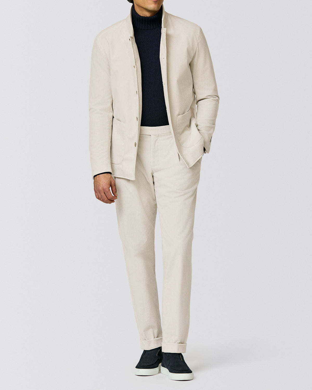 6090 greige stretch cotton corduroy - cordes-sons.com