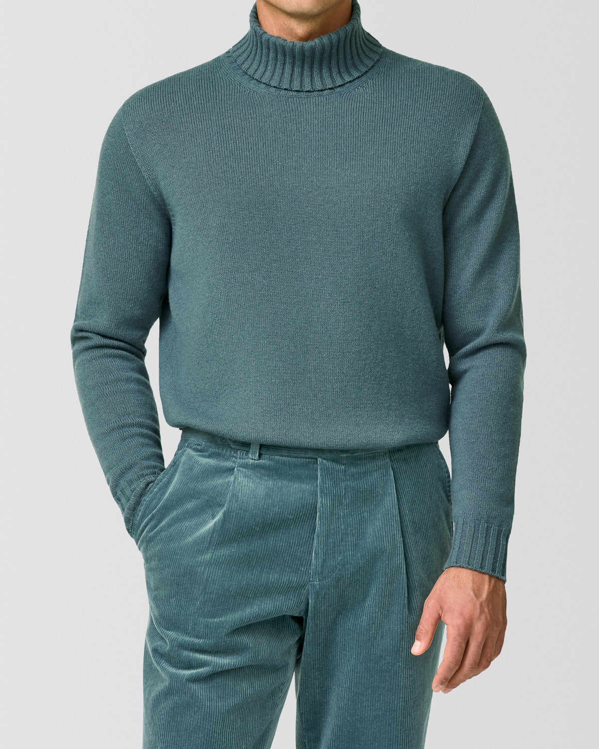 TN.1.KS10276 teal blue cashmere knit - cordes-sons.com