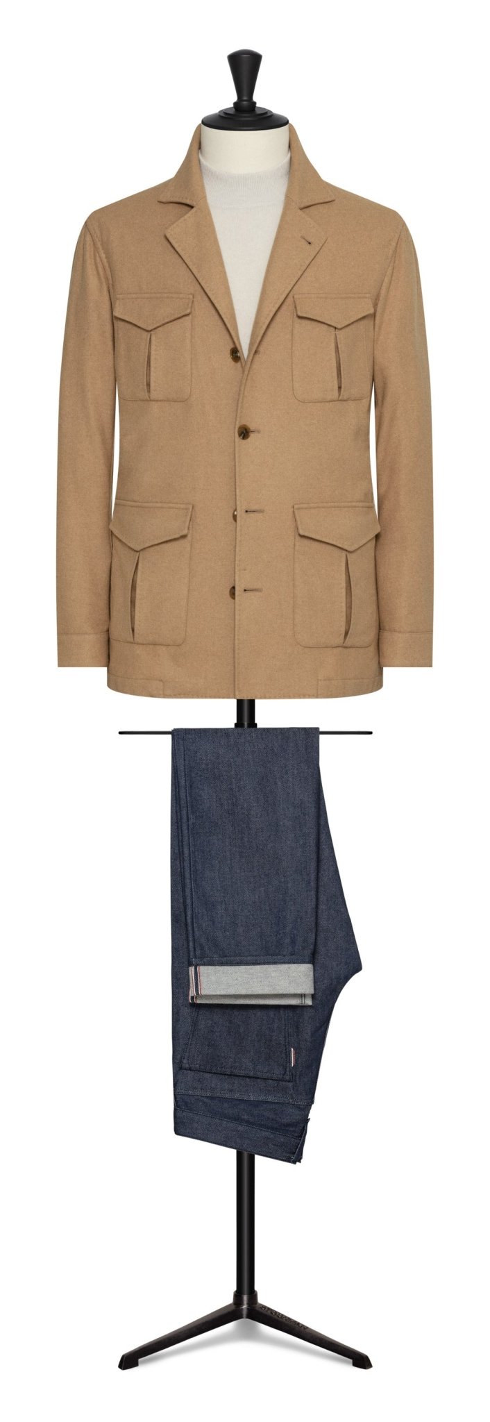 Camel cashmere flannel by MILOR - cordes - sons.com