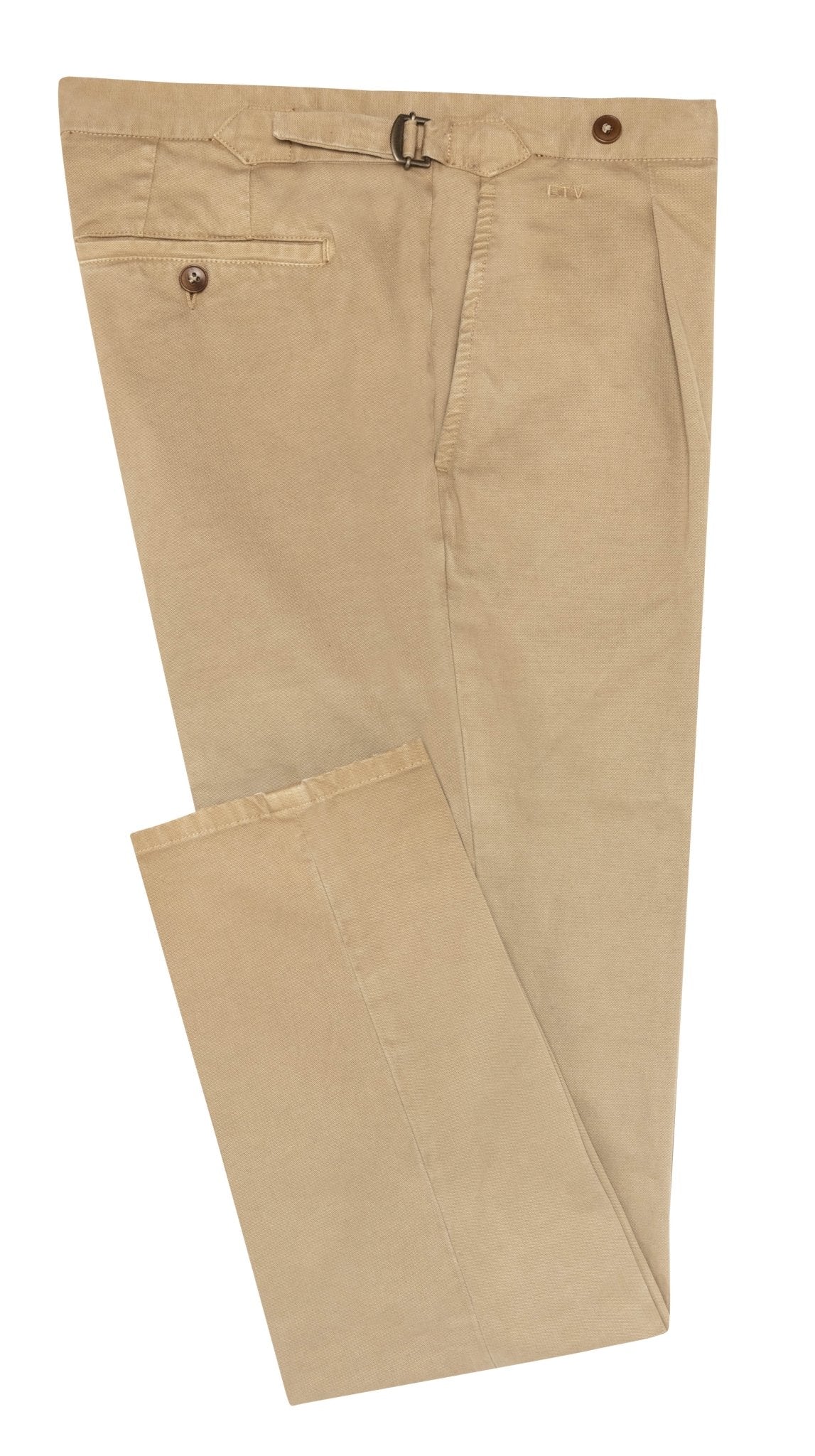 CHINOS - CUSTOM MADE - khaki garment - dyed stretch broken twill - cordes - sons.com