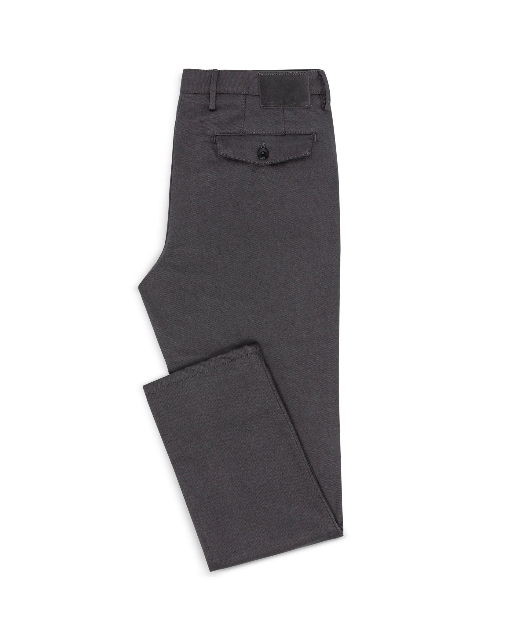 CHINOS - CUSTOM MADE - grey twill stretch - cordes - sons.com