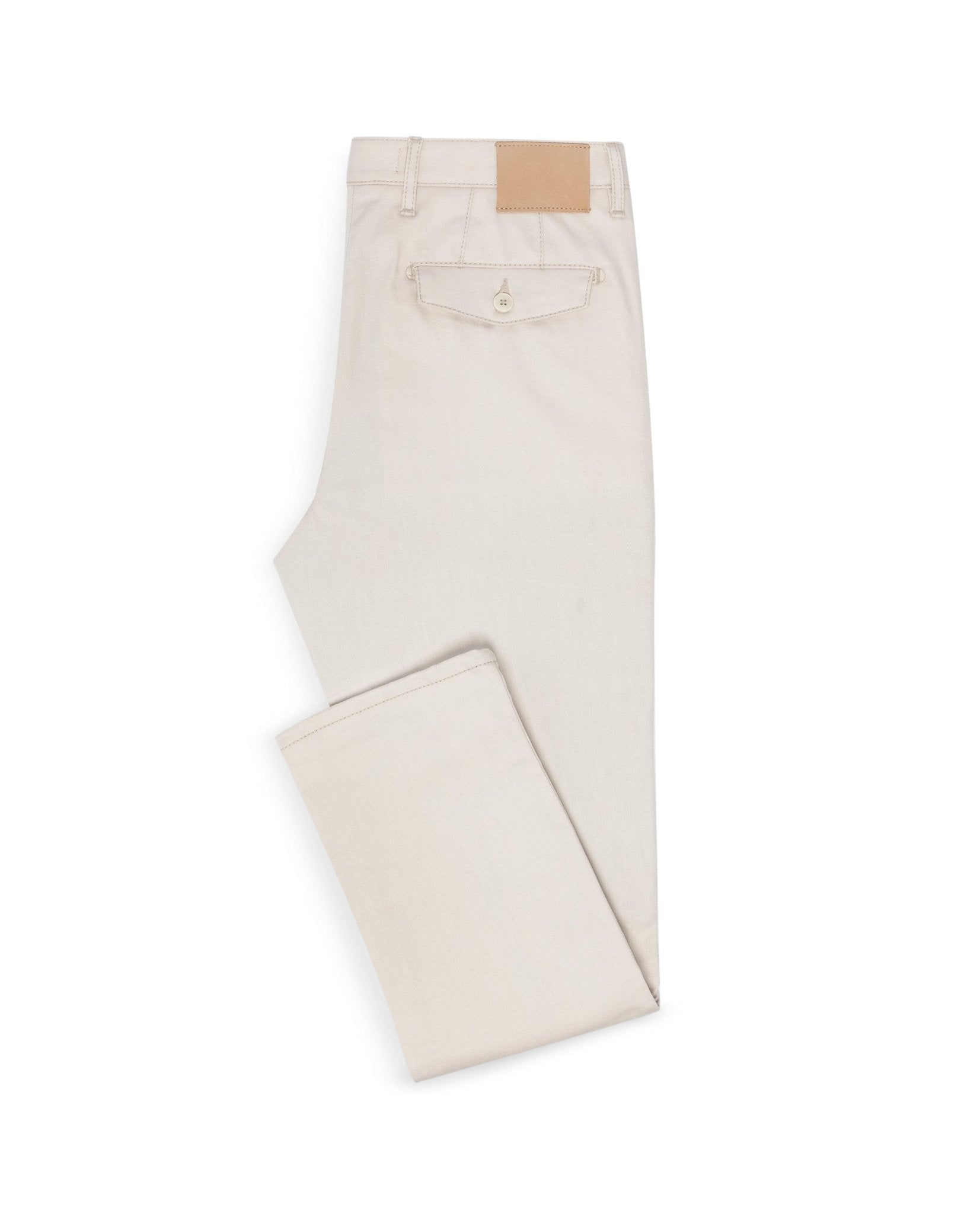 CHINOS - CUSTOM MADE - light sand twill stretch - cordes - sons.com