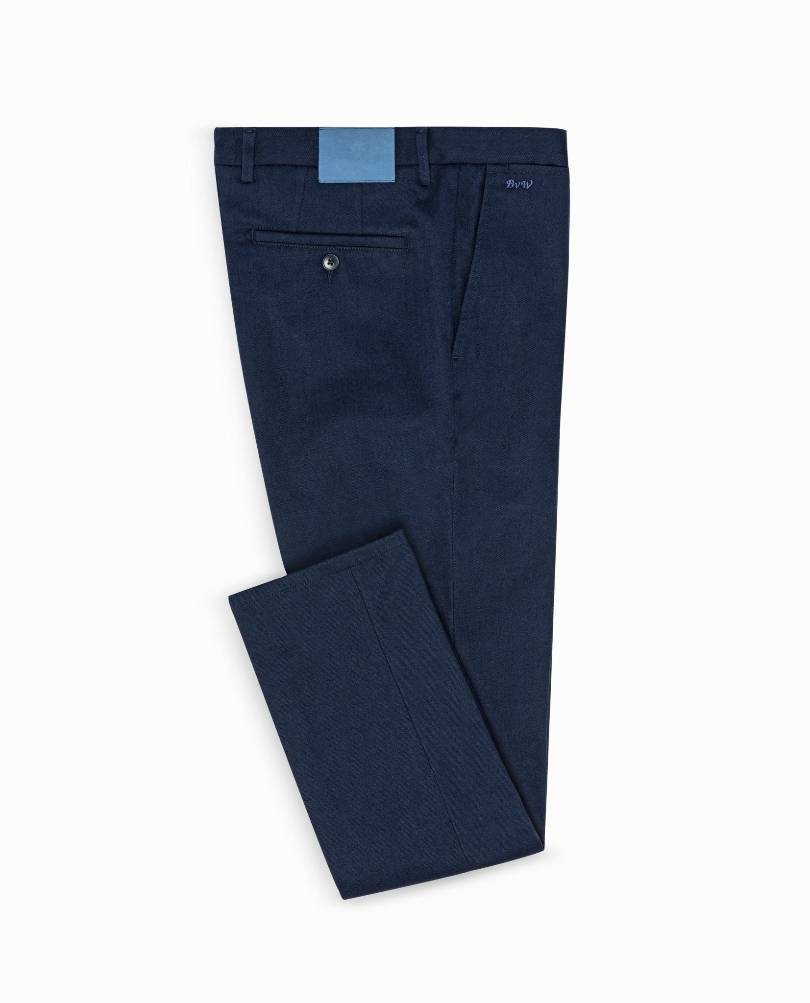CHINOS - CUSTOM MADE - dark blue twill stretch - cordes - sons.com