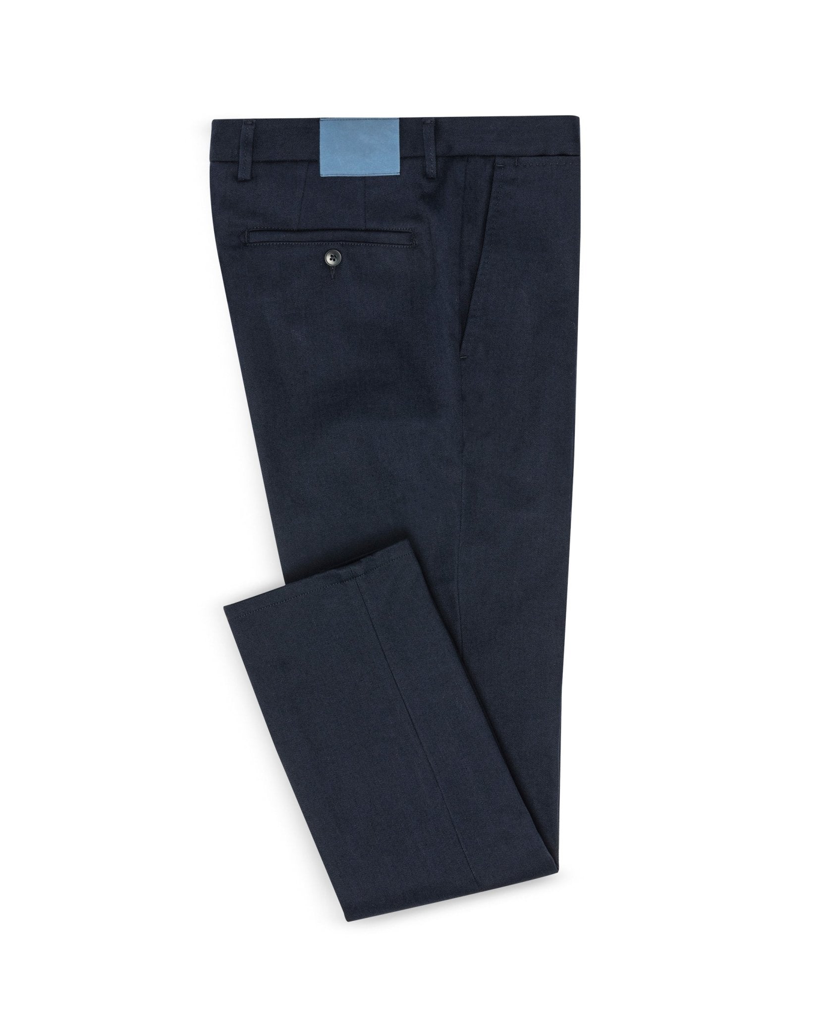 CHINOS - CUSTOM MADE - midnight blue twill stretch - cordes - sons.com