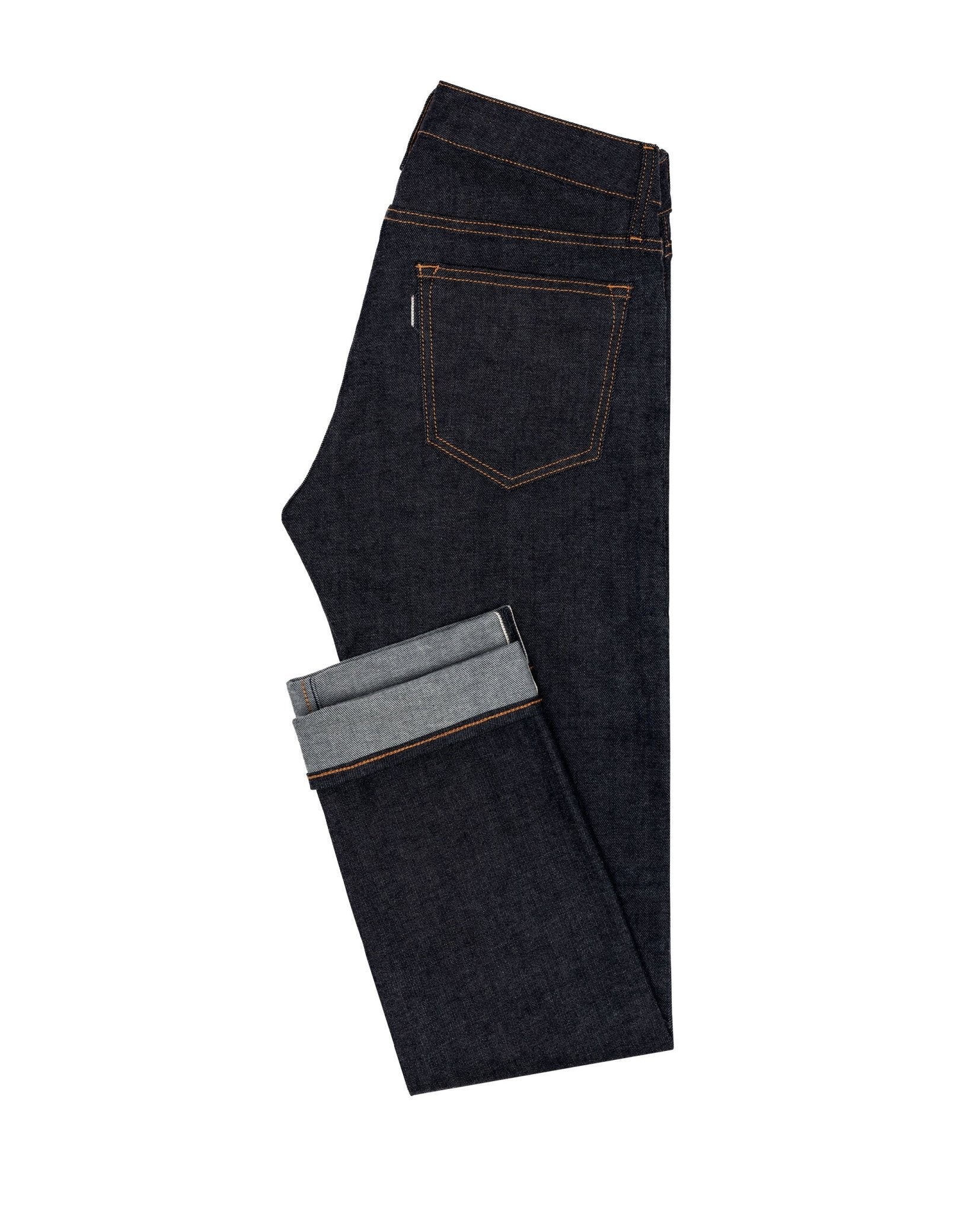 Denim Custom Jeans - grey cast selvedge rigid - cordes - sons.com