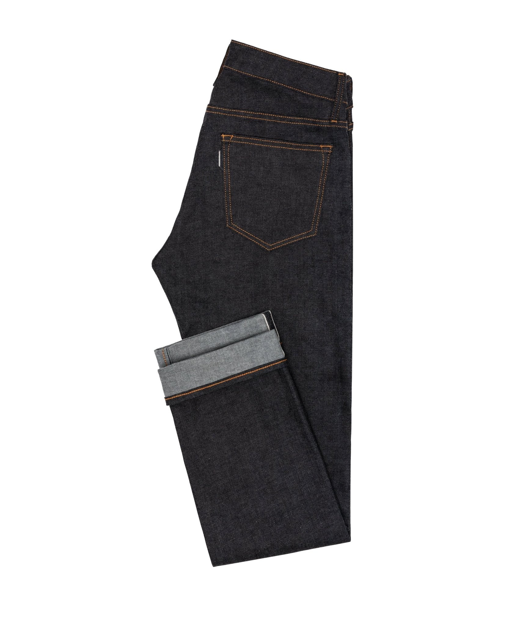 Denim Custom Jeans - grey cast selvedge stretch - cordes - sons.com