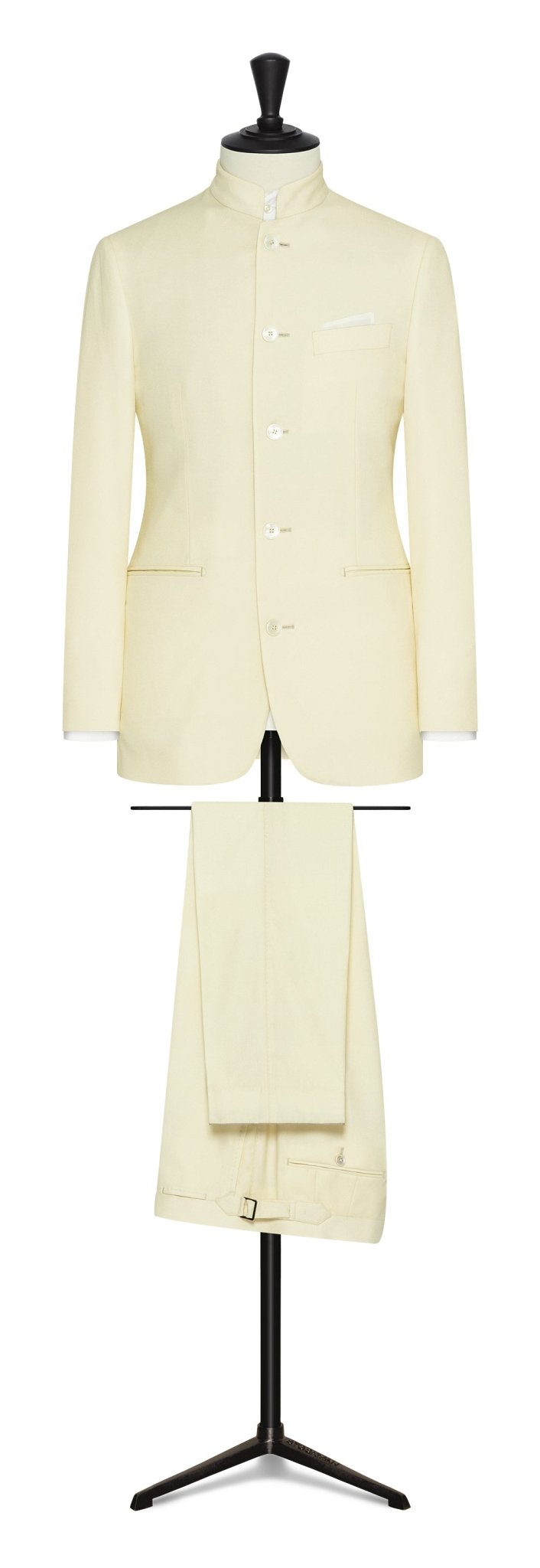 EVENT SUIT ivory s120 wool sablé - cordes - sons.com