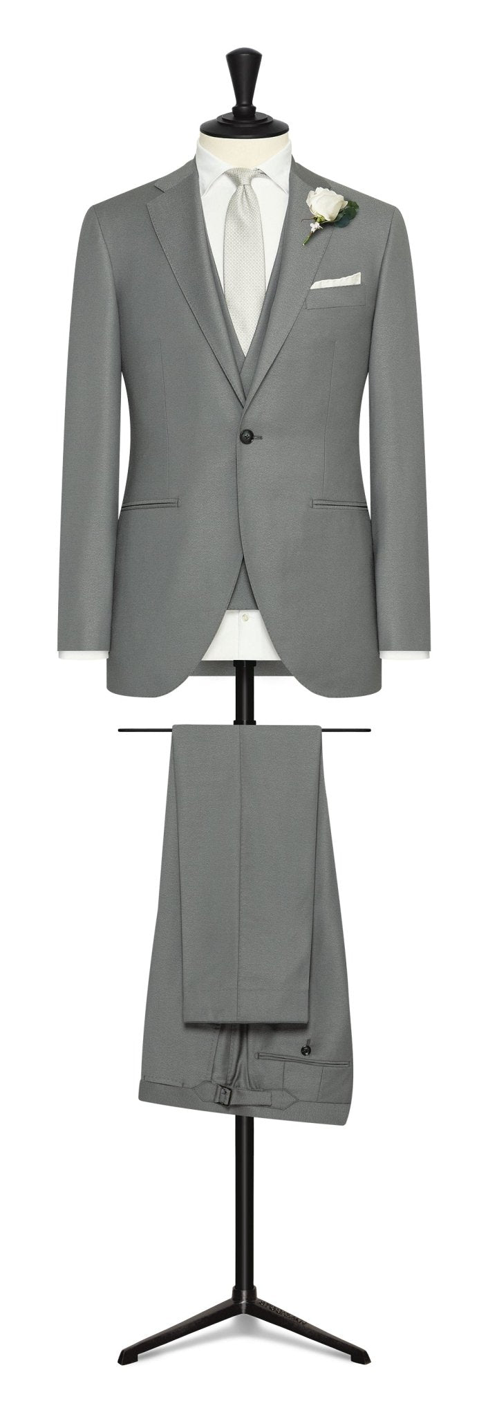 EVENT SUIT grey s120 wool sablé - cordes - sons.com