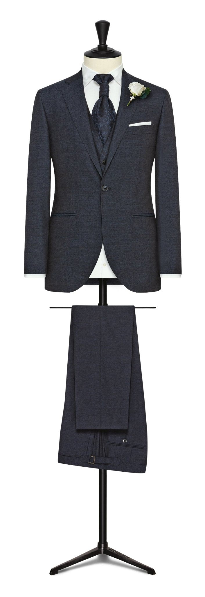 EVENT SUIT grey s120 wool sablé - cordes - sons.com