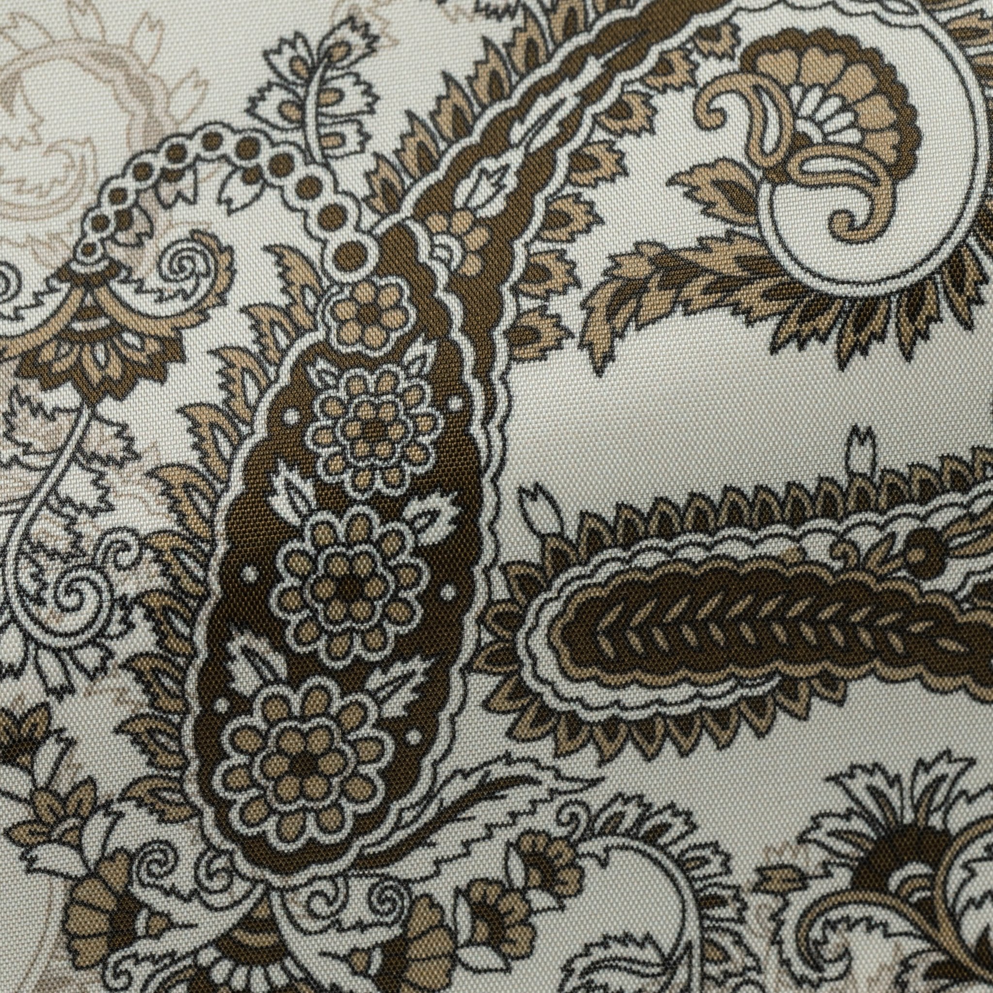 Awesome Lining - Brown Paisley on Sand - cordes - sons.com