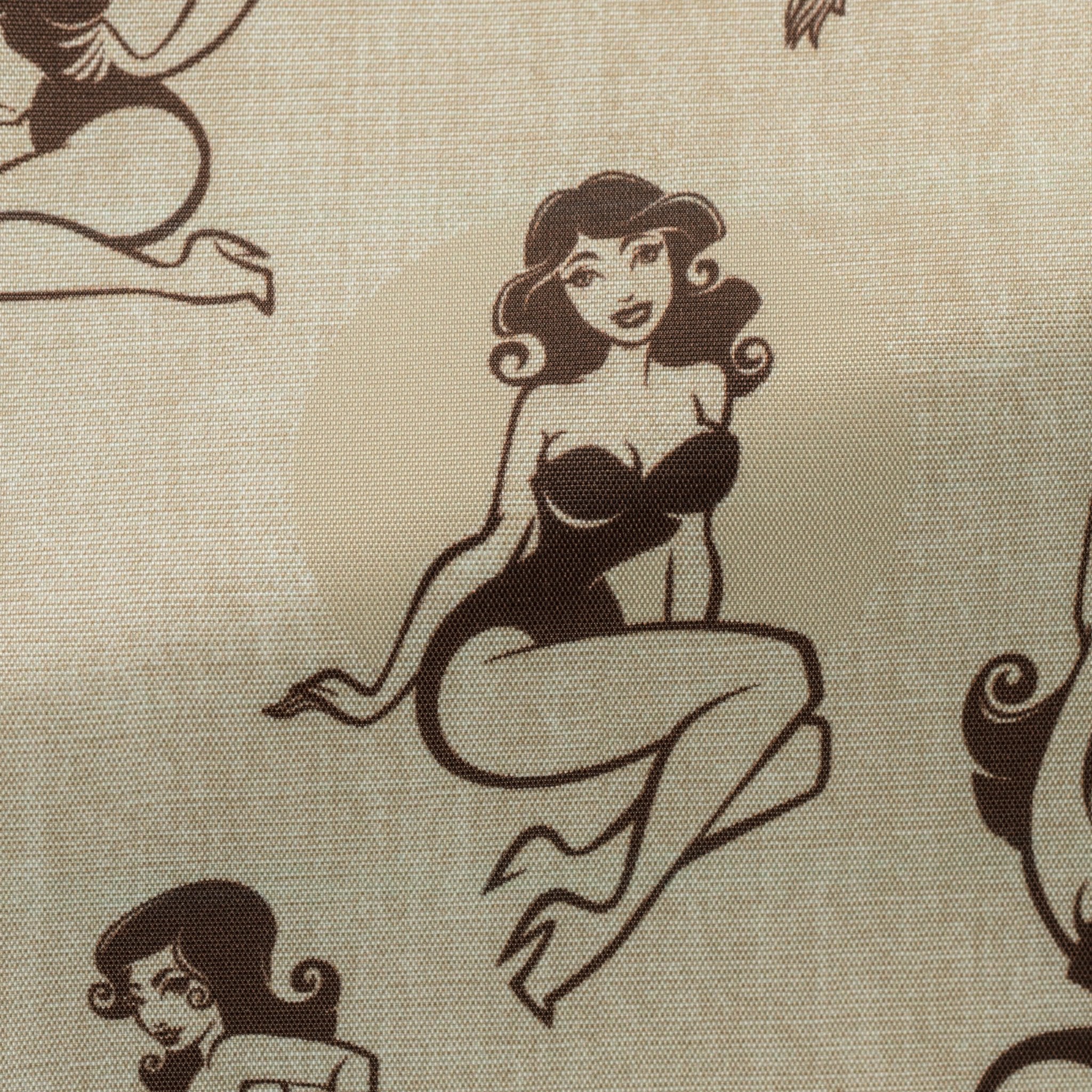 Awesome Lining - Brown Pin - Up Motiv on Sand - cordes - sons.com