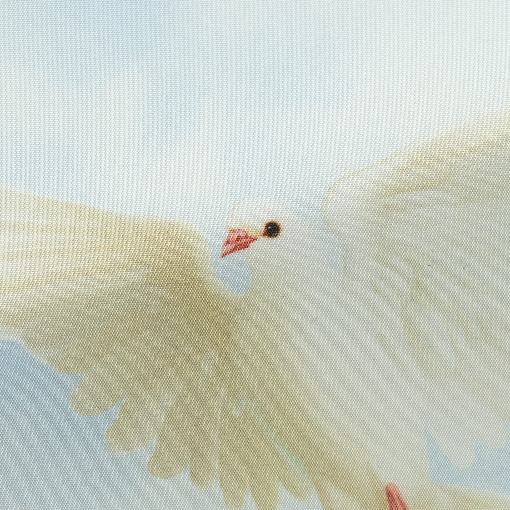 Awesome Lining - White Dove on Sky Blue - cordes - sons.com