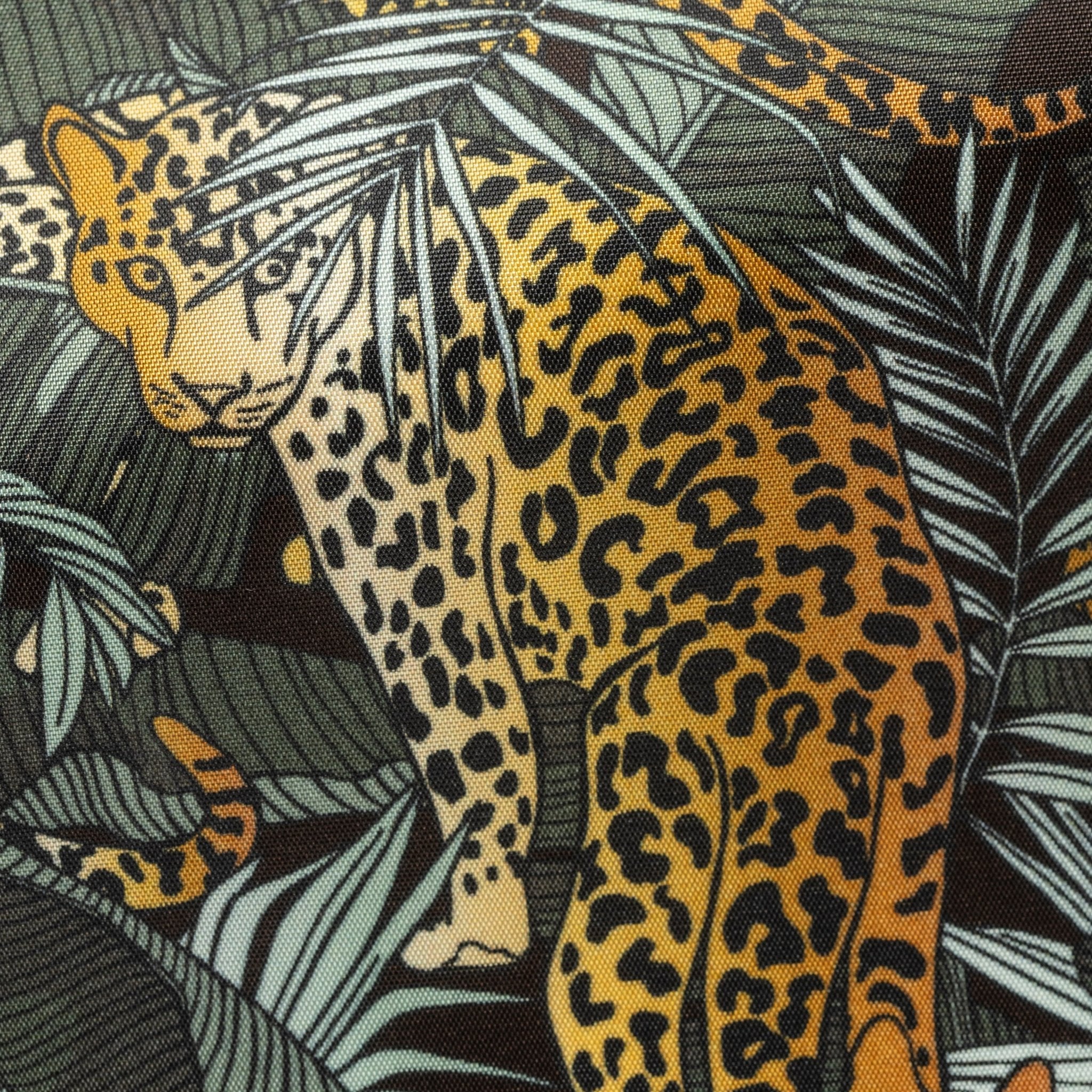 Awesome Lining - Leopard Motive Orange on Green - cordes - sons.com