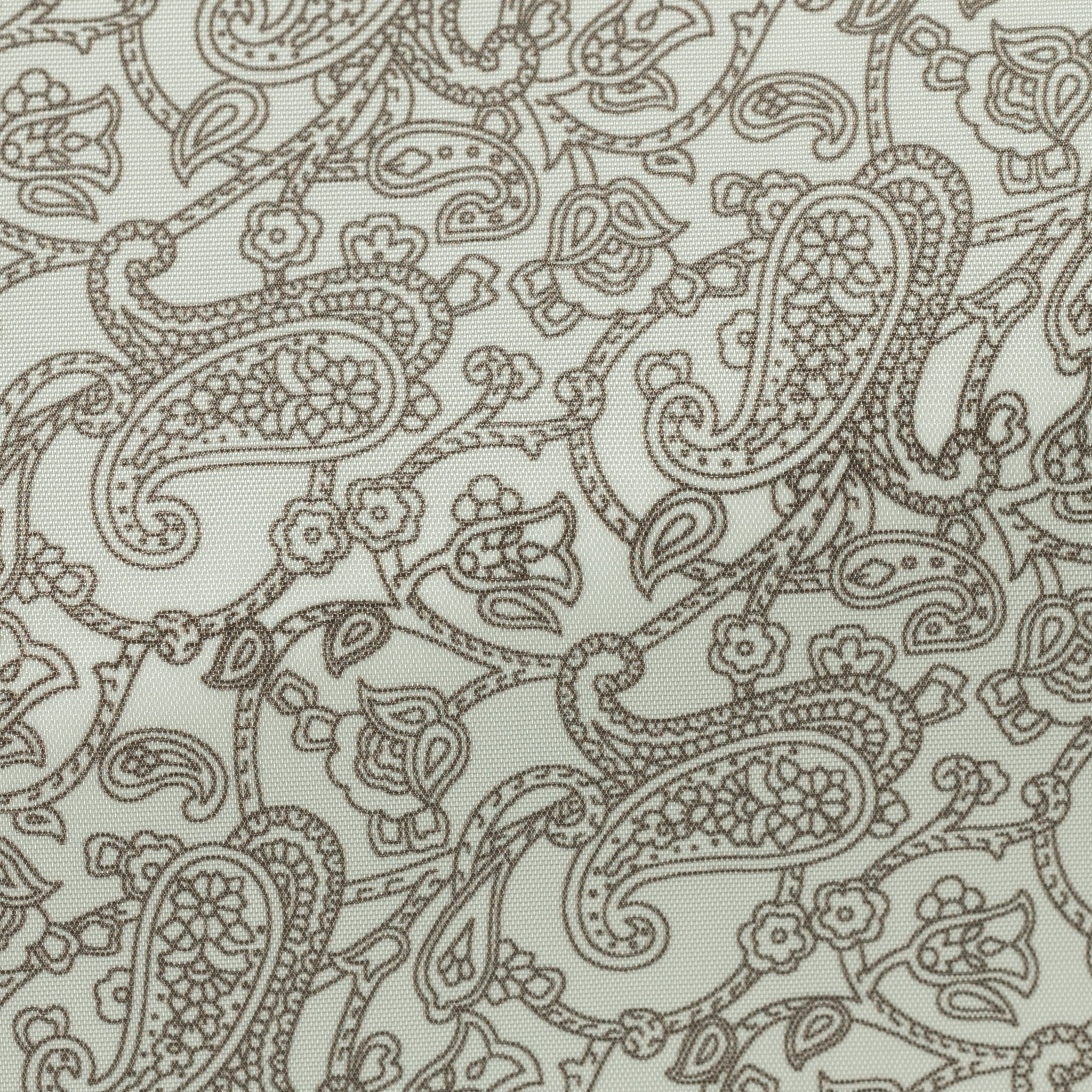 Awesome Lining - Light Brown Paisly Motive on Offwhite - cordes - sons.com
