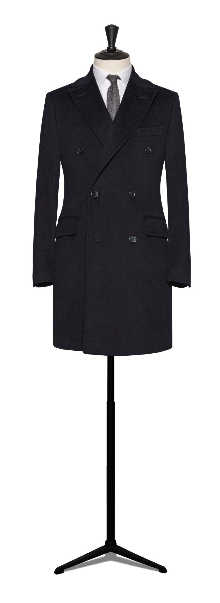 Custom Overcoat - d.blue fine wool - cordes - sons.com