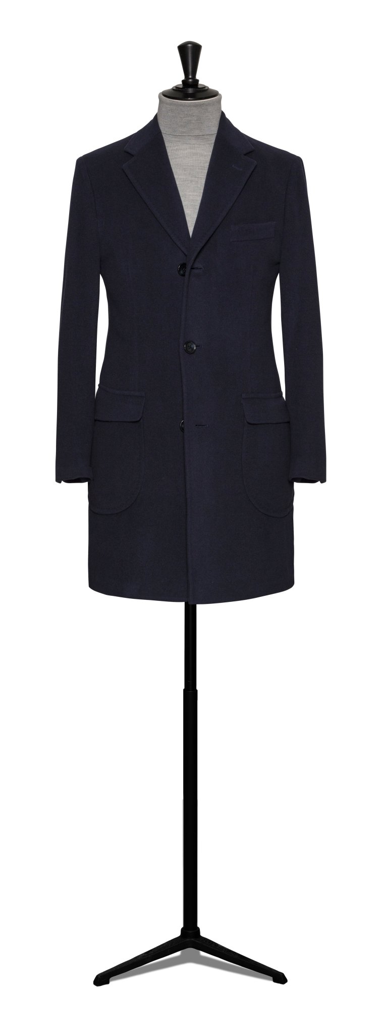 Custom Overcoat - navy wool - cordes - sons.com