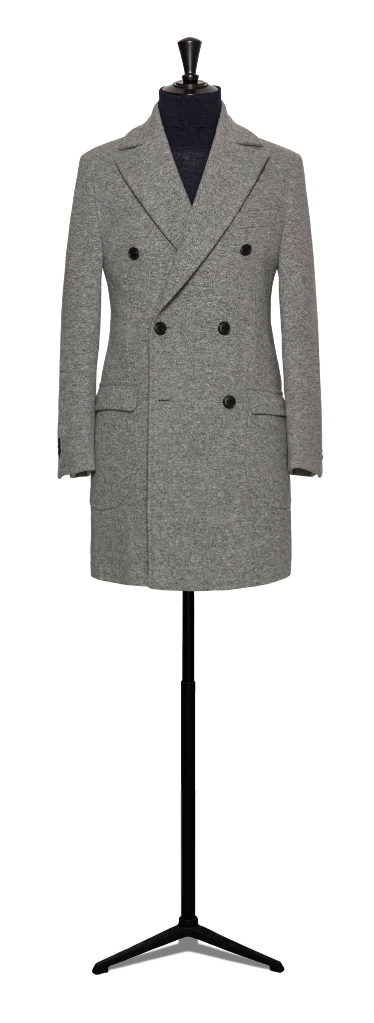 Custom Overcoat - l.grey knit - cordes - sons.com