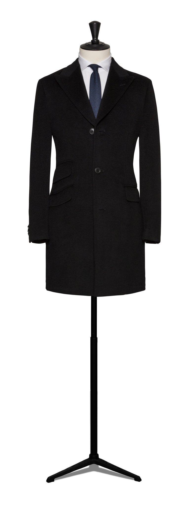 Custom Coat - black cashmere - cordes - sons.com
