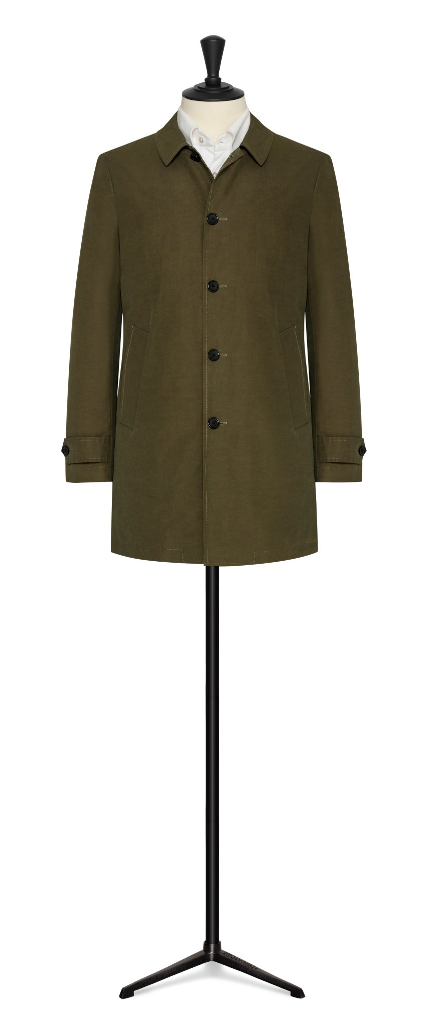 The Car Coat - olive green cotton blend windbreaker - cordes - sons.com