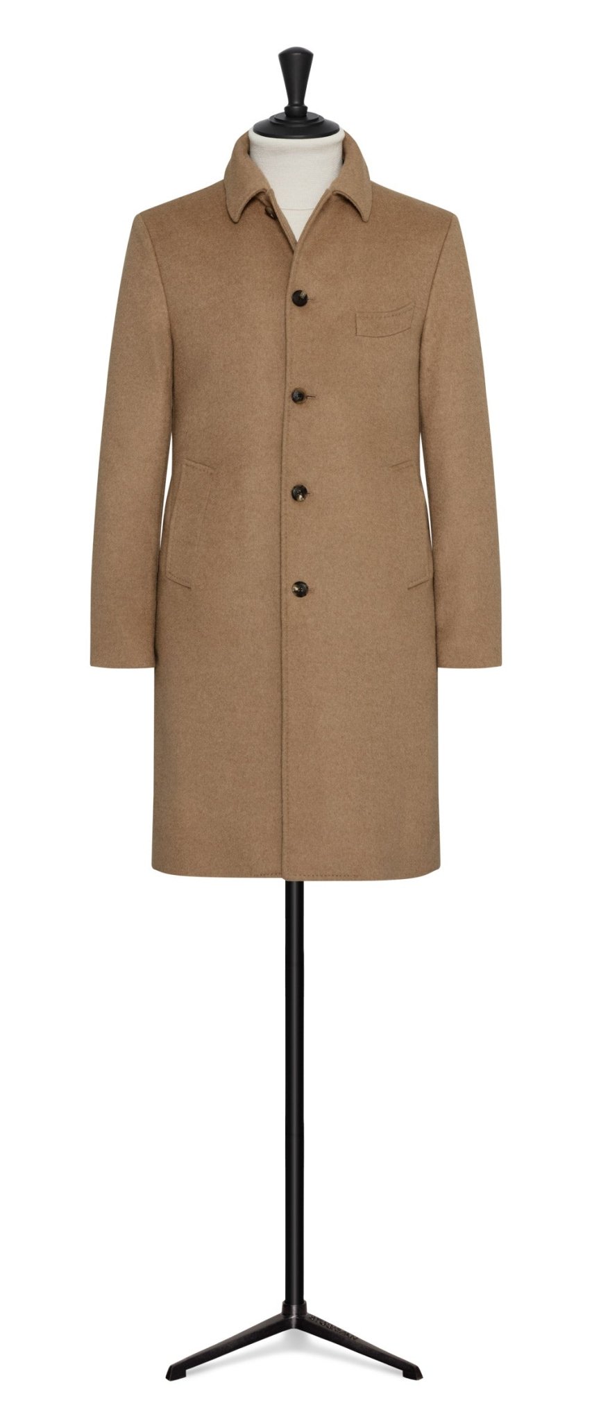 Camel WOOL CUSTOM COAT - cordes - sons.com