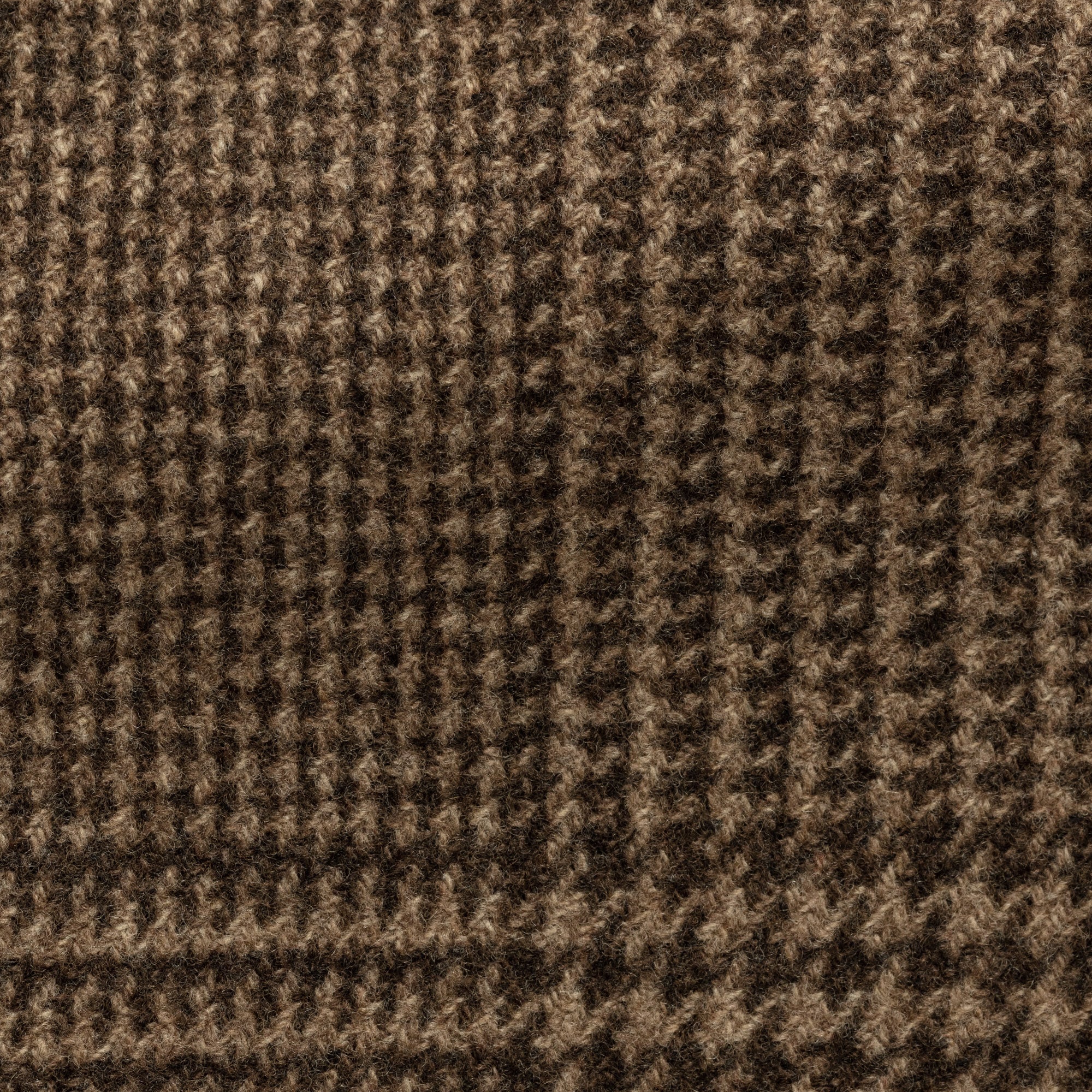 Brown / Midbrown GLENCHECK WOOL CUSTOM COAT - cordes - sons.com