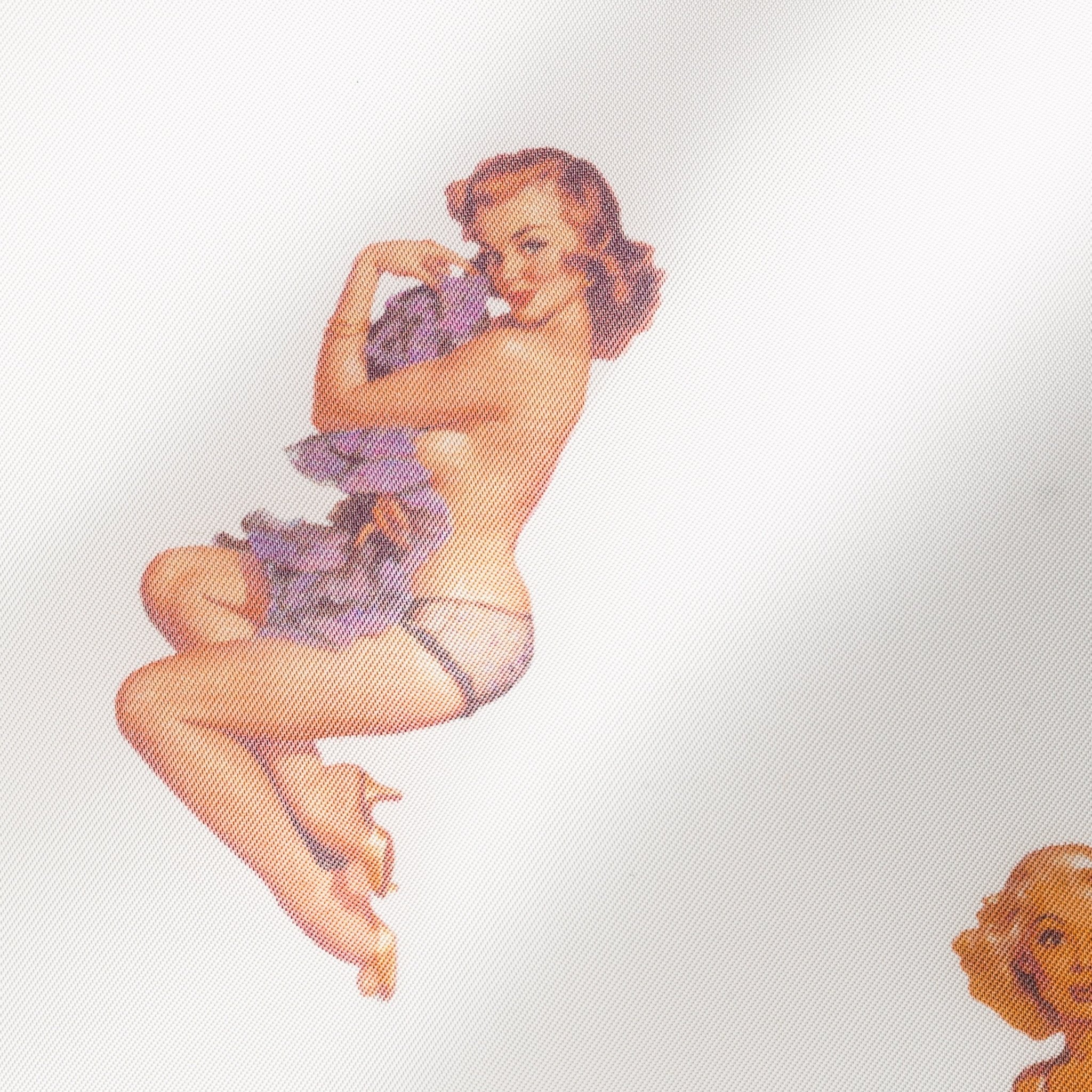 Awesome Linings - Pin Up 2 Motive on White - cordes - sons.com