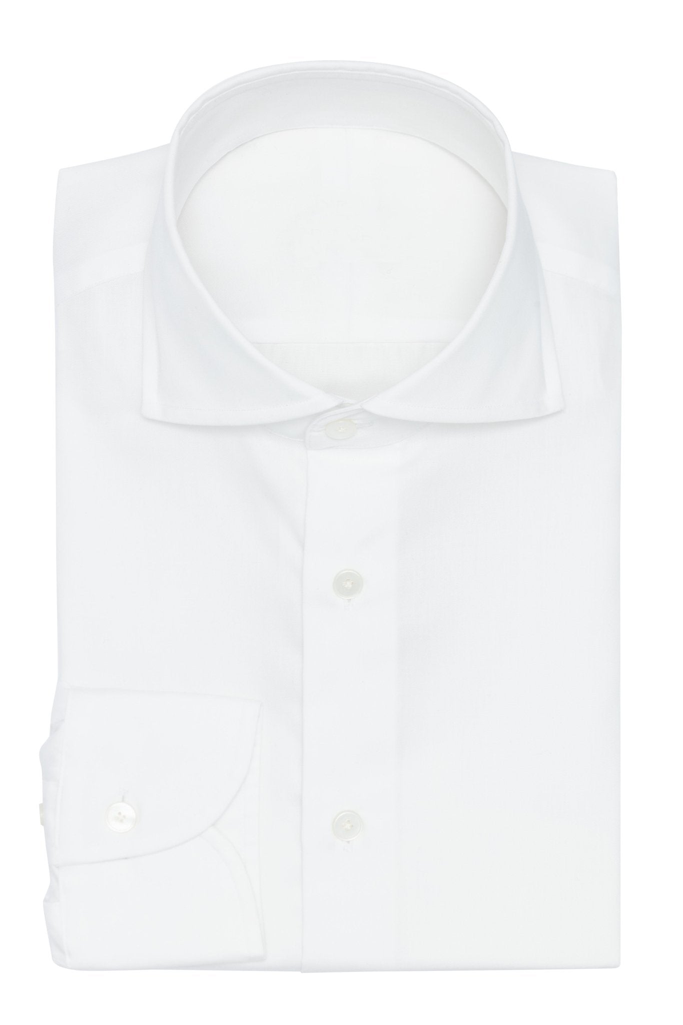 Custom Shirt - white cotton fine twill - cordes - sons.com