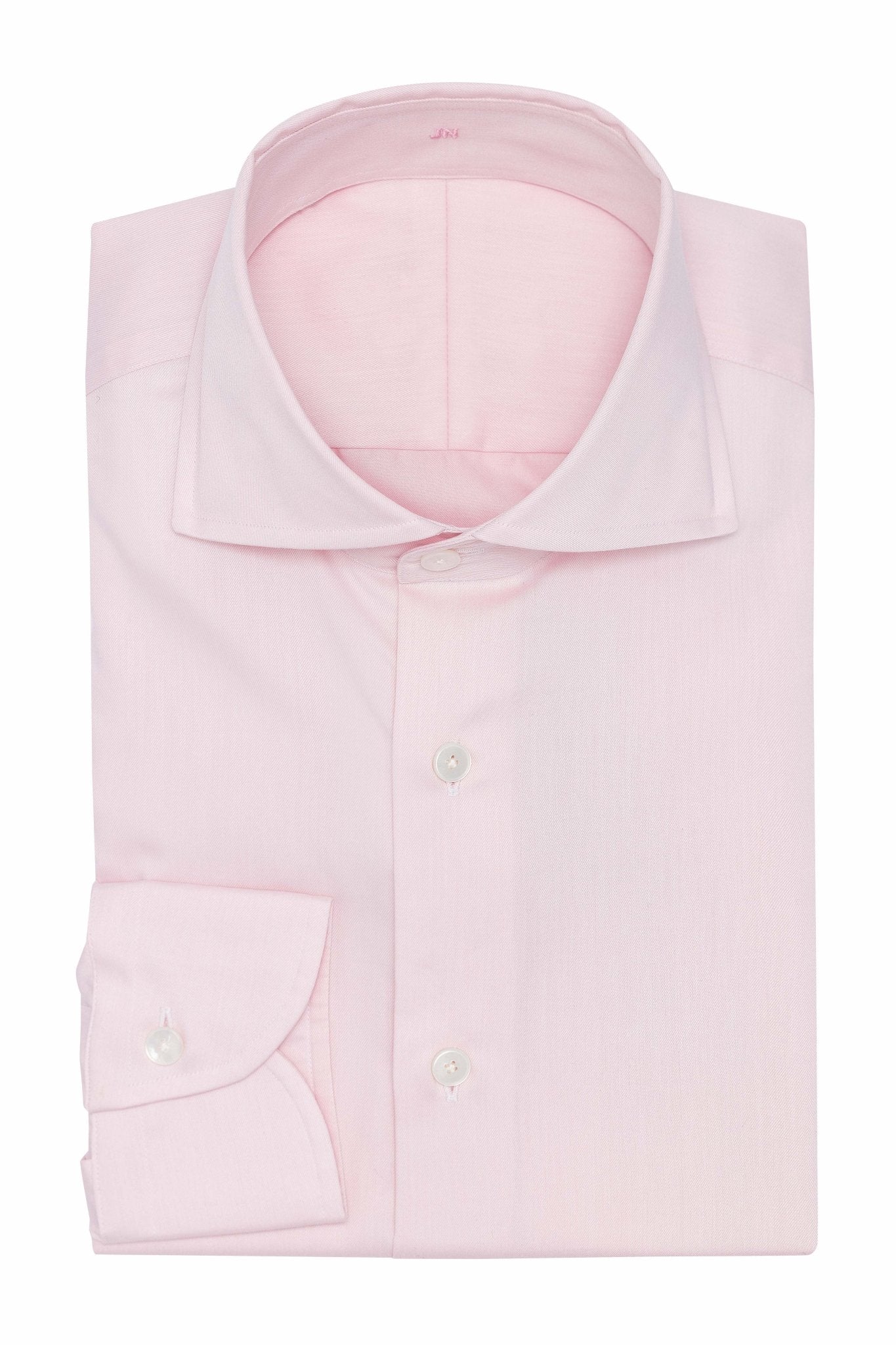 Custom Shirt - l.pink cotton fine twill - cordes - sons.com