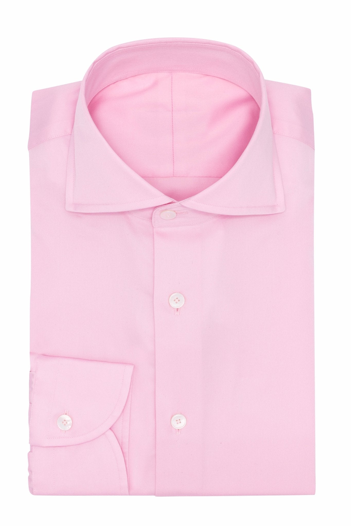 Custom Shirt - pink cotton sateen - cordes - sons.com