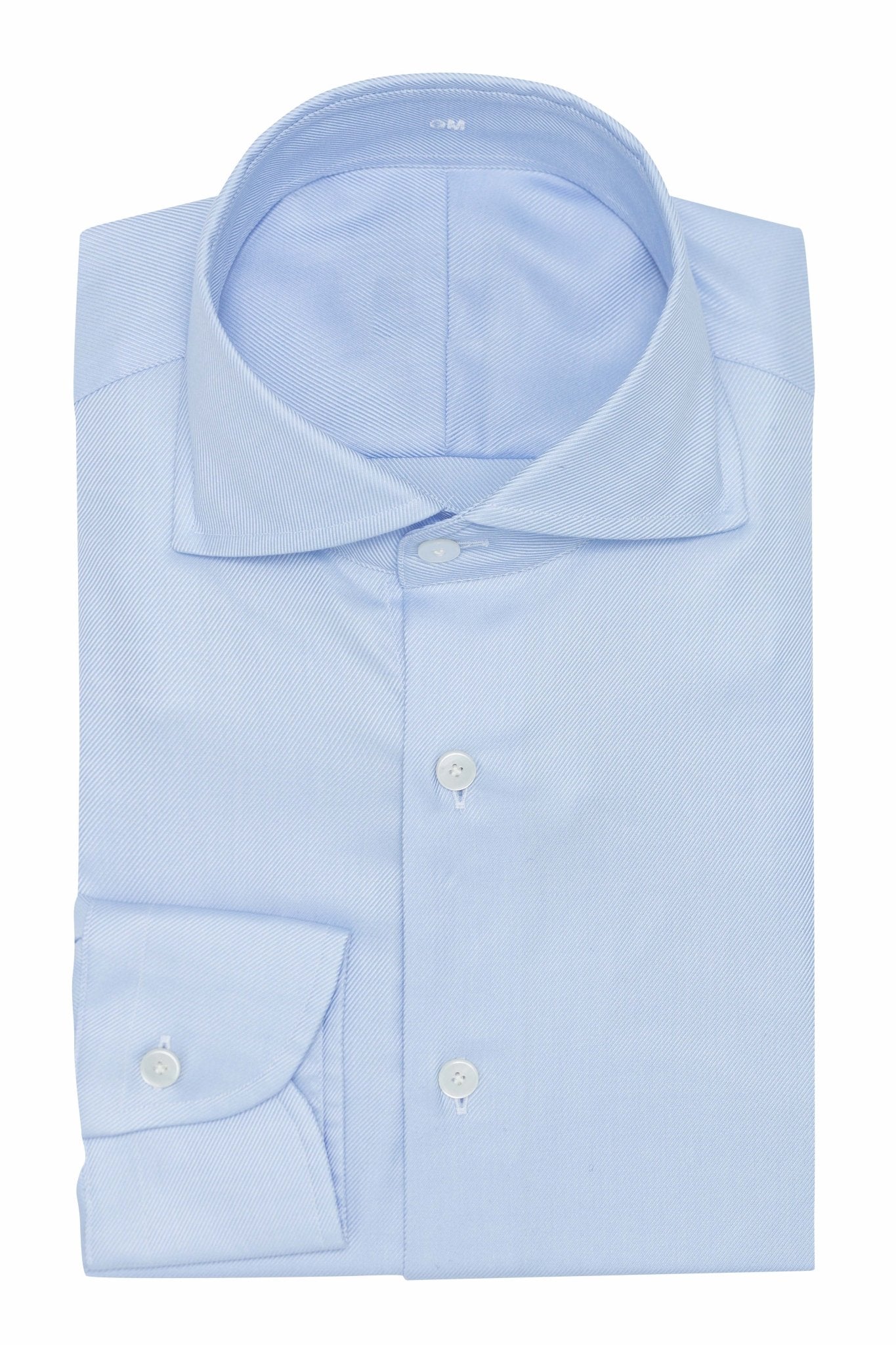 Custom Shirt - l.blue cotton - cordes - sons.com