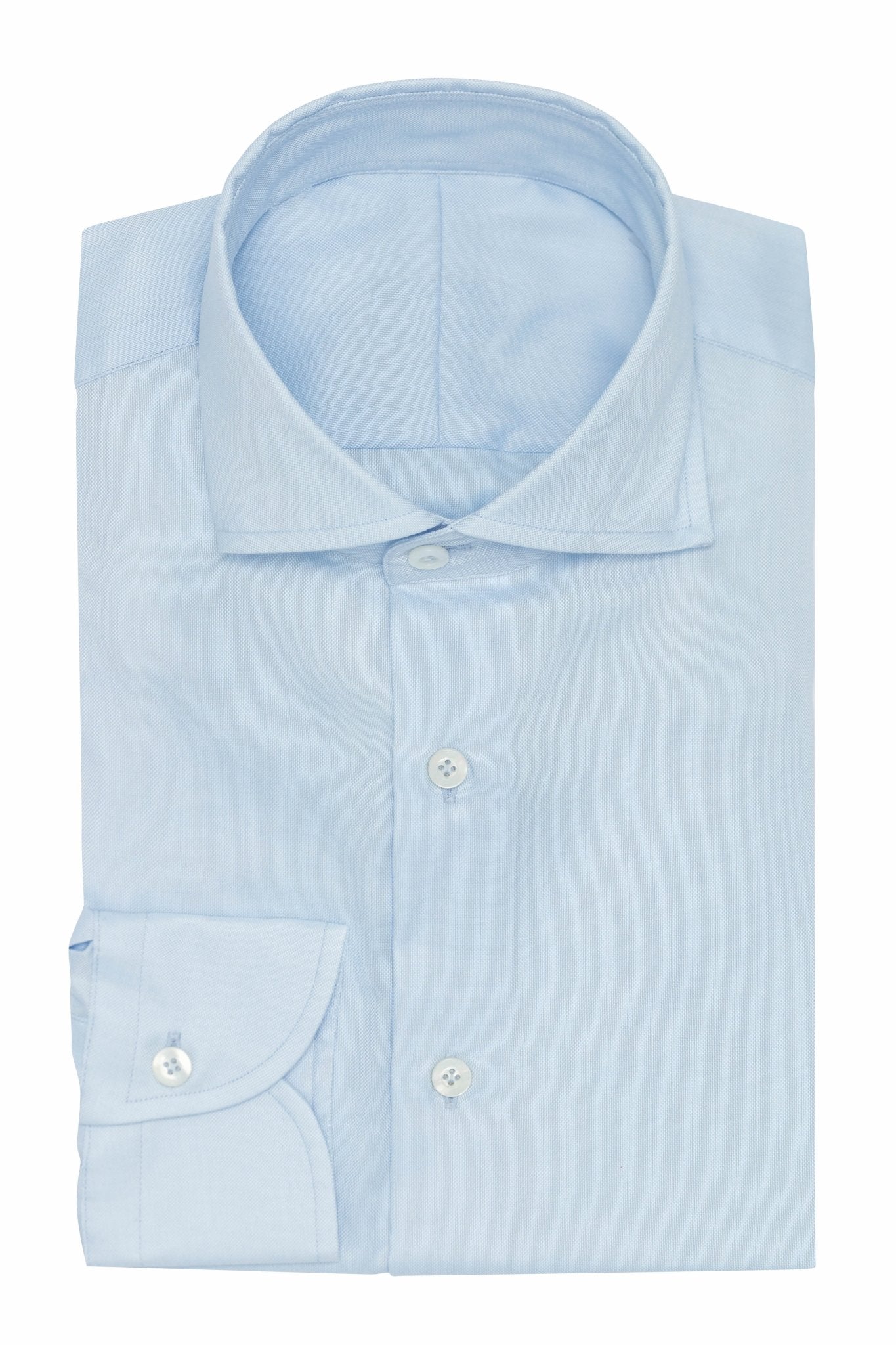 Custom Shirt - l.blue cotton Oxford - cordes - sons.com