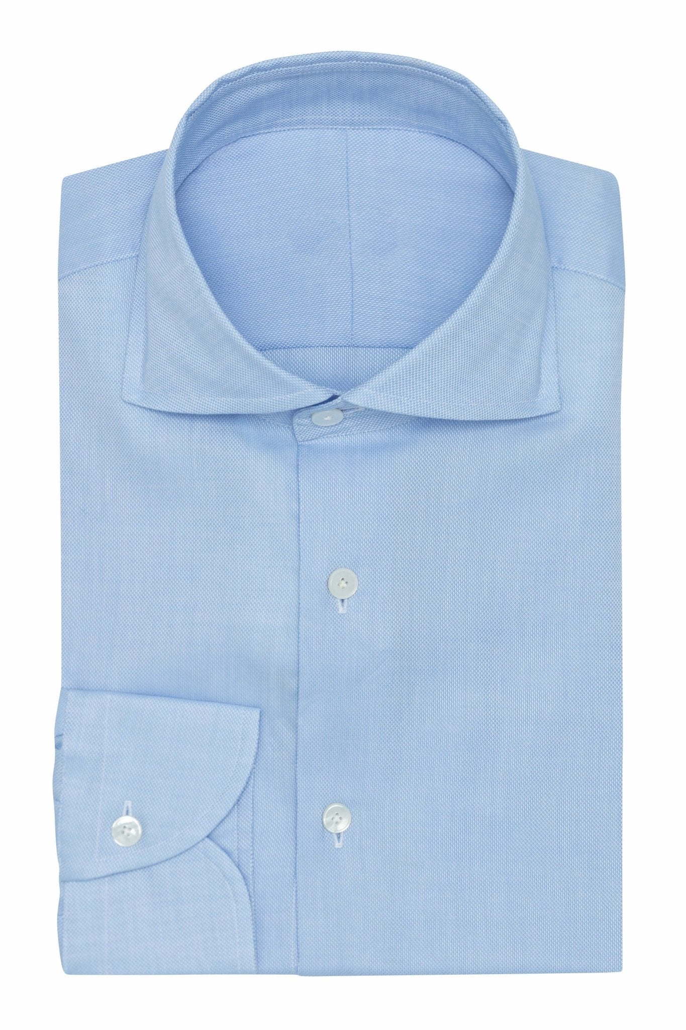 Custom Shirt - l.blue cotton royal Oxford - cordes - sons.com