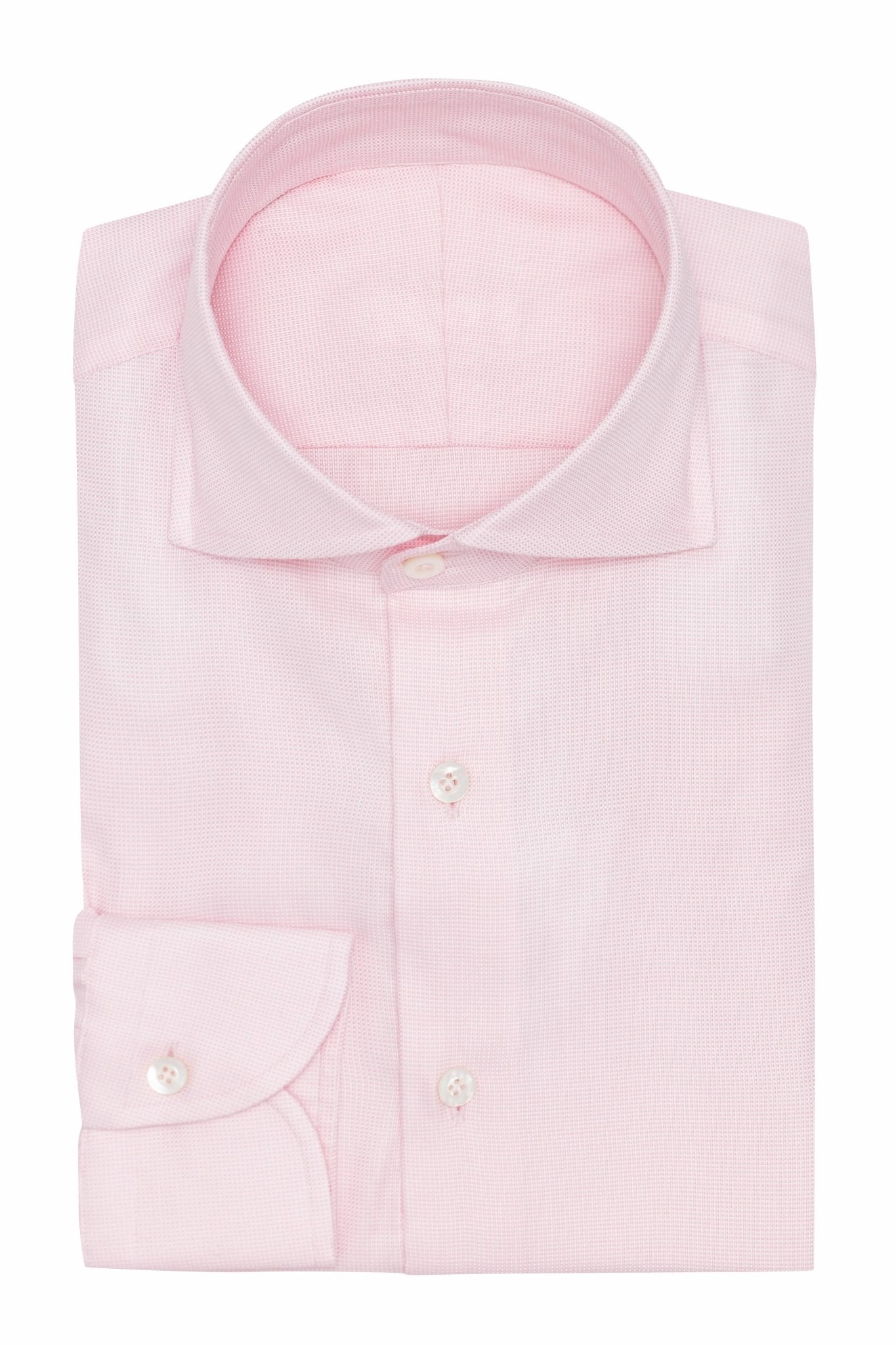 Custom Shiirt - white - l.pink cotton royal Oxford - cordes - sons.com