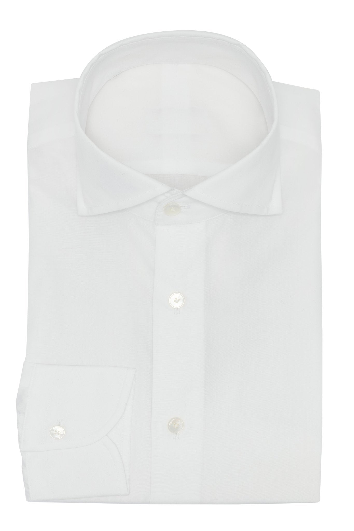 Custom Shirt - white cotton poplin - cordes - sons.com