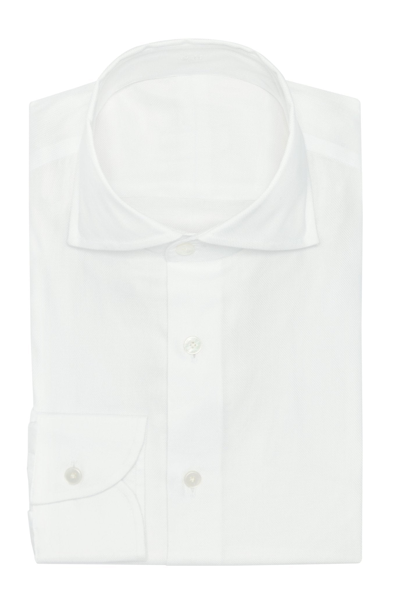 Custom Shirt - white cotton - lyocell royal Oxford - cordes - sons.com
