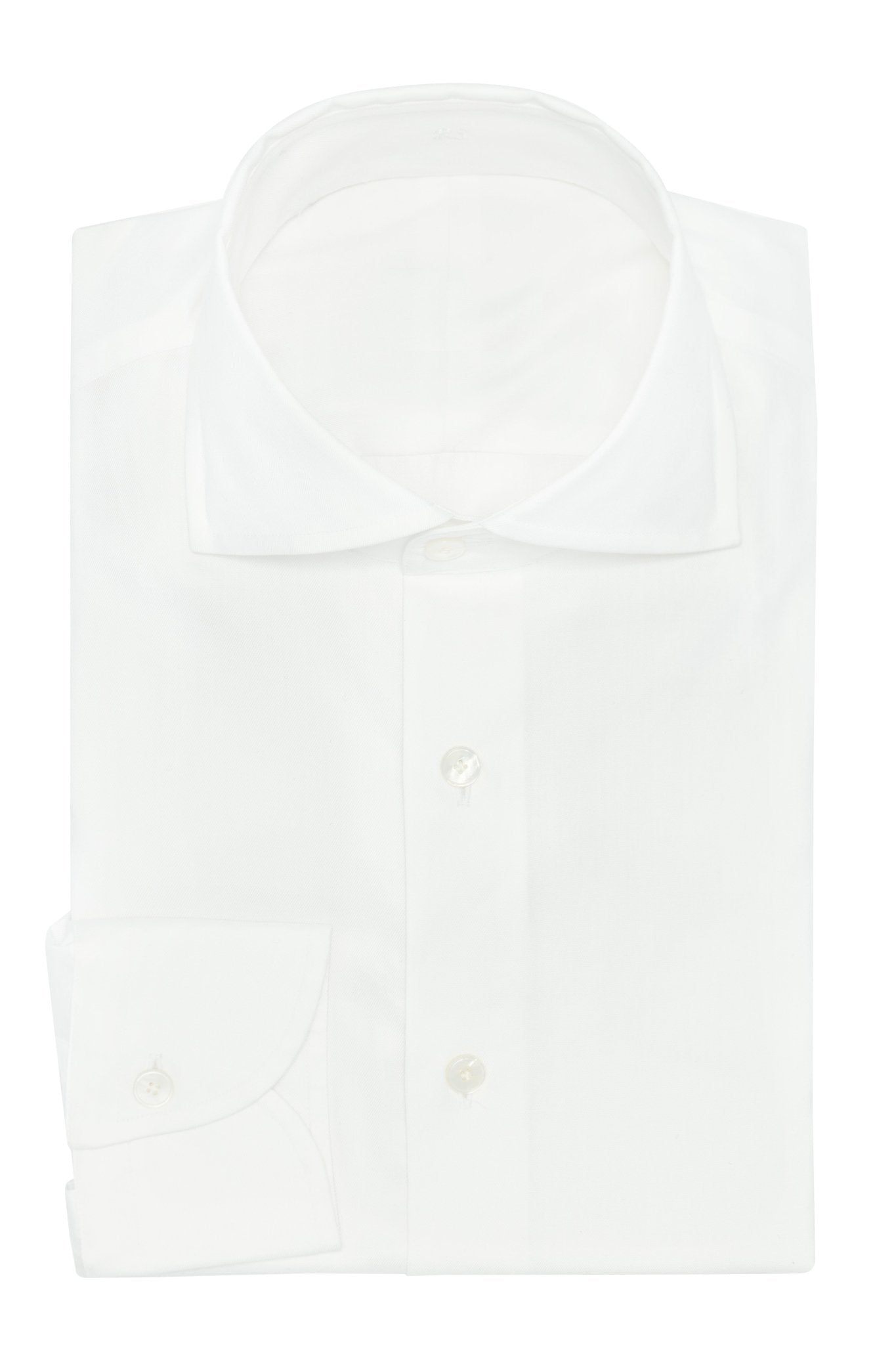 Custom Shirt - white cotton fine twill - cordes - sons.com