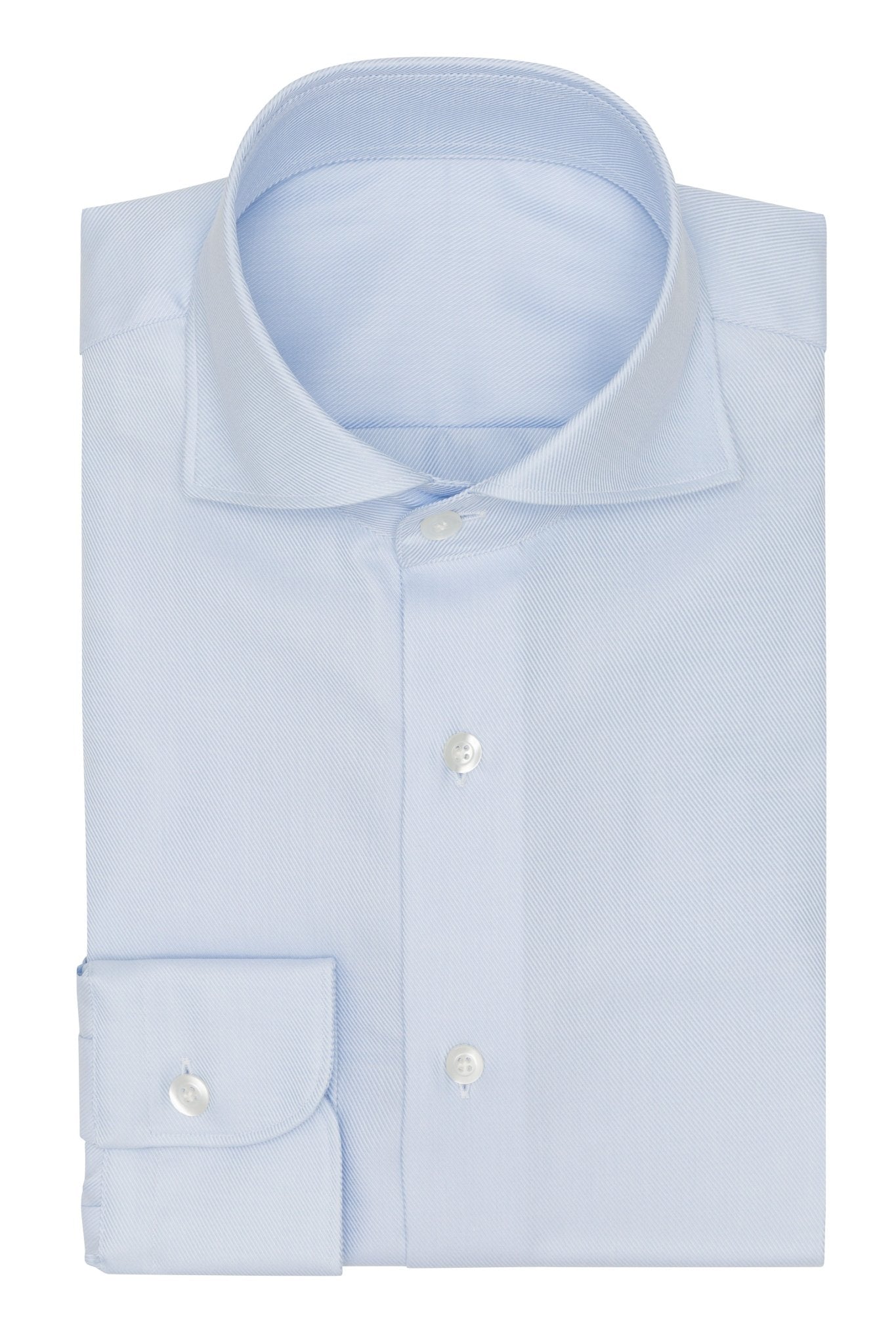 Custom Shirtt - l.blue cotton fine royal Oxford - cordes - sons.com