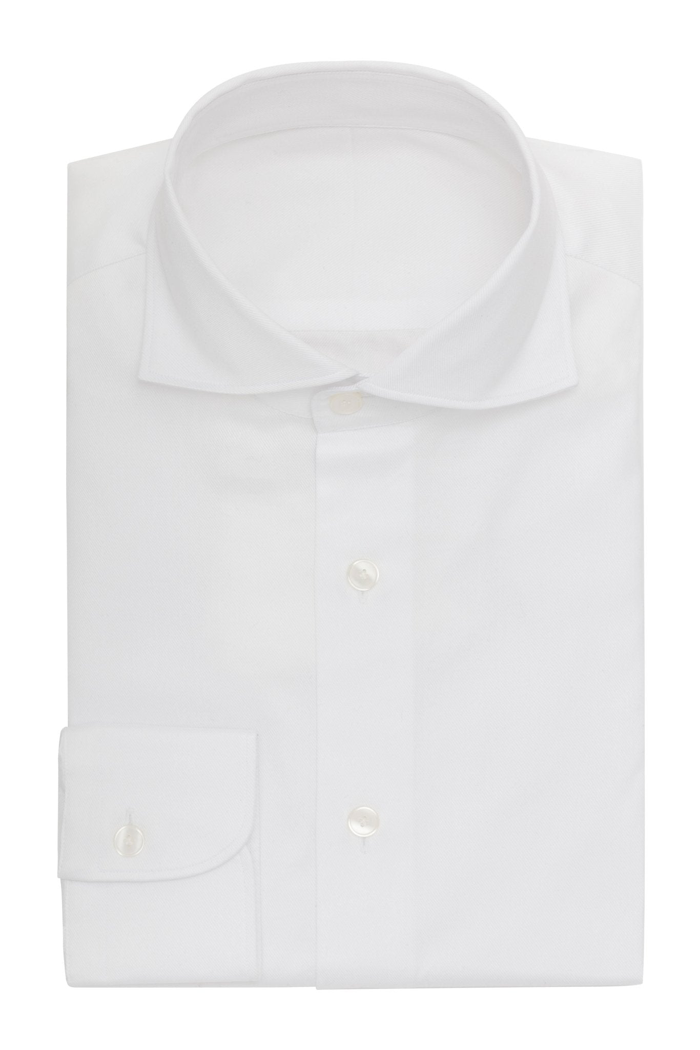 Custom Shirt - white cotton dobby - cordes - sons.com