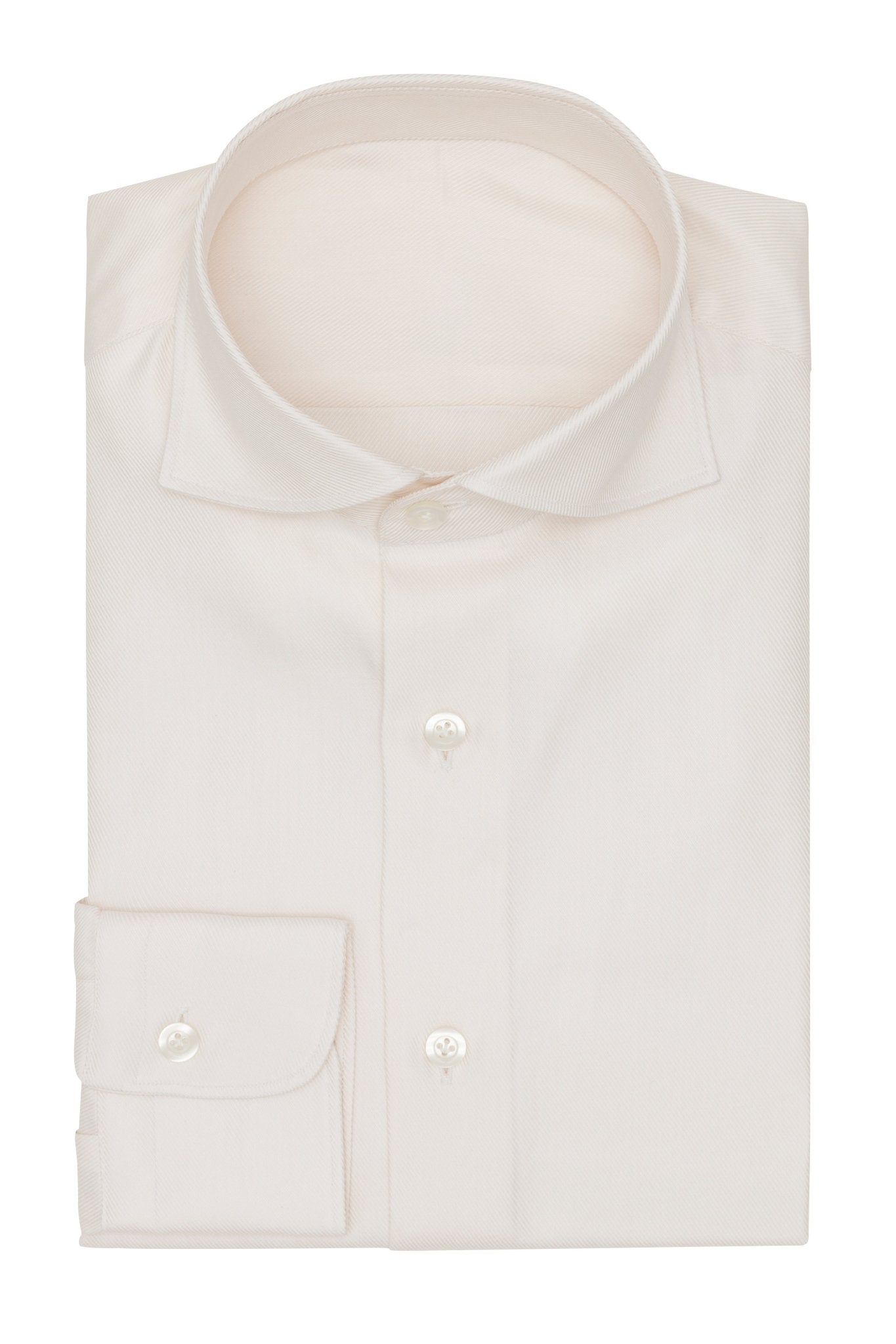Custom Shirt - ivory cotton dobby - cordes - sons.com
