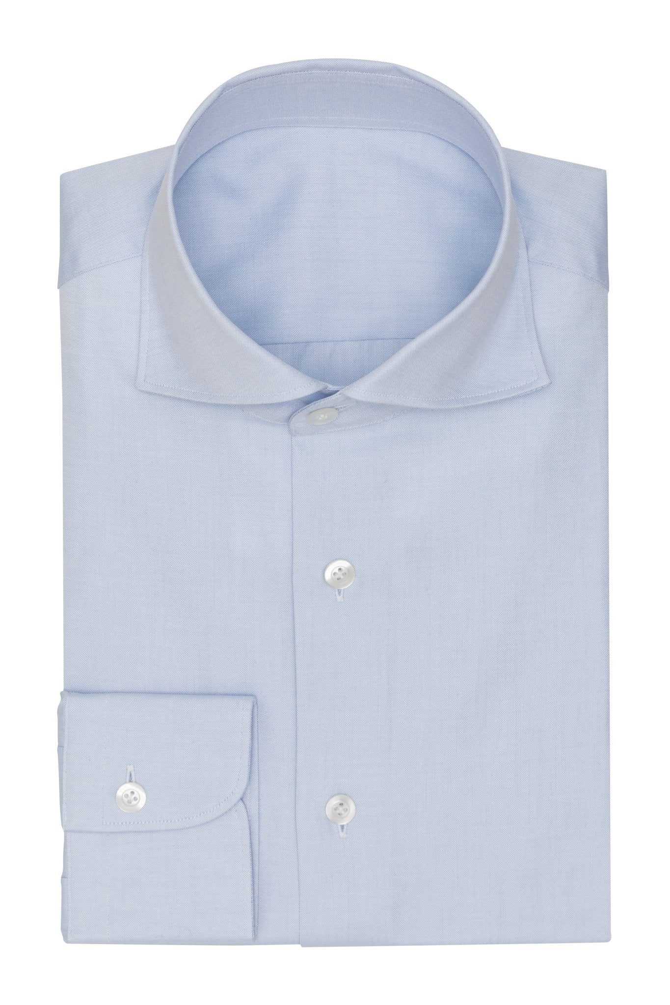 Custom Shirtt - light blue houndstooth with blue and navy check - cordes - sons.com