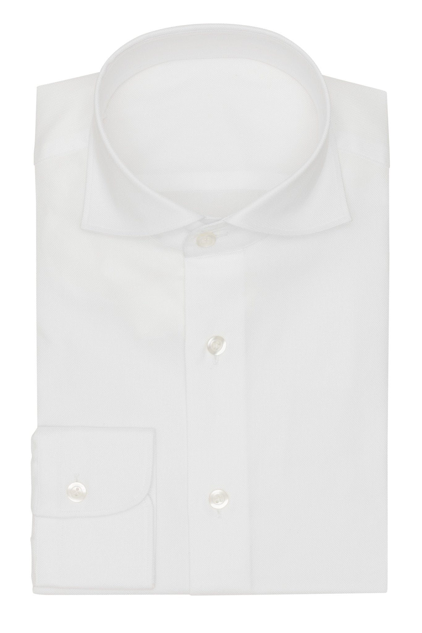 Custom Shirtt - white cotton royal Oxford - cordes - sons.com