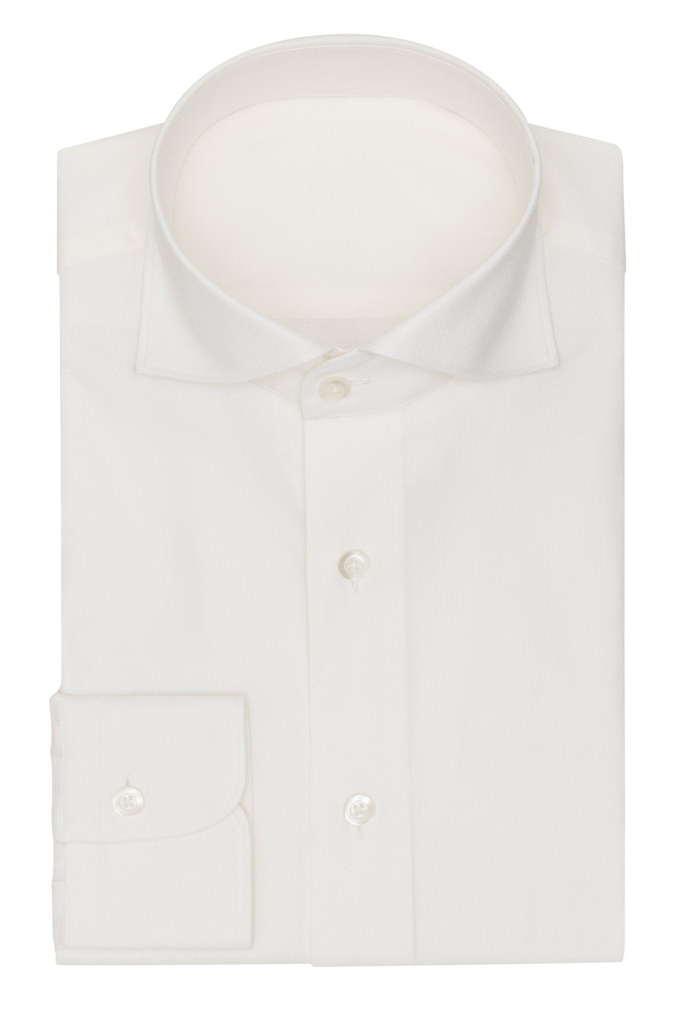 Custom Shirtt - off - white cotton royal Oxford - cordes - sons.com